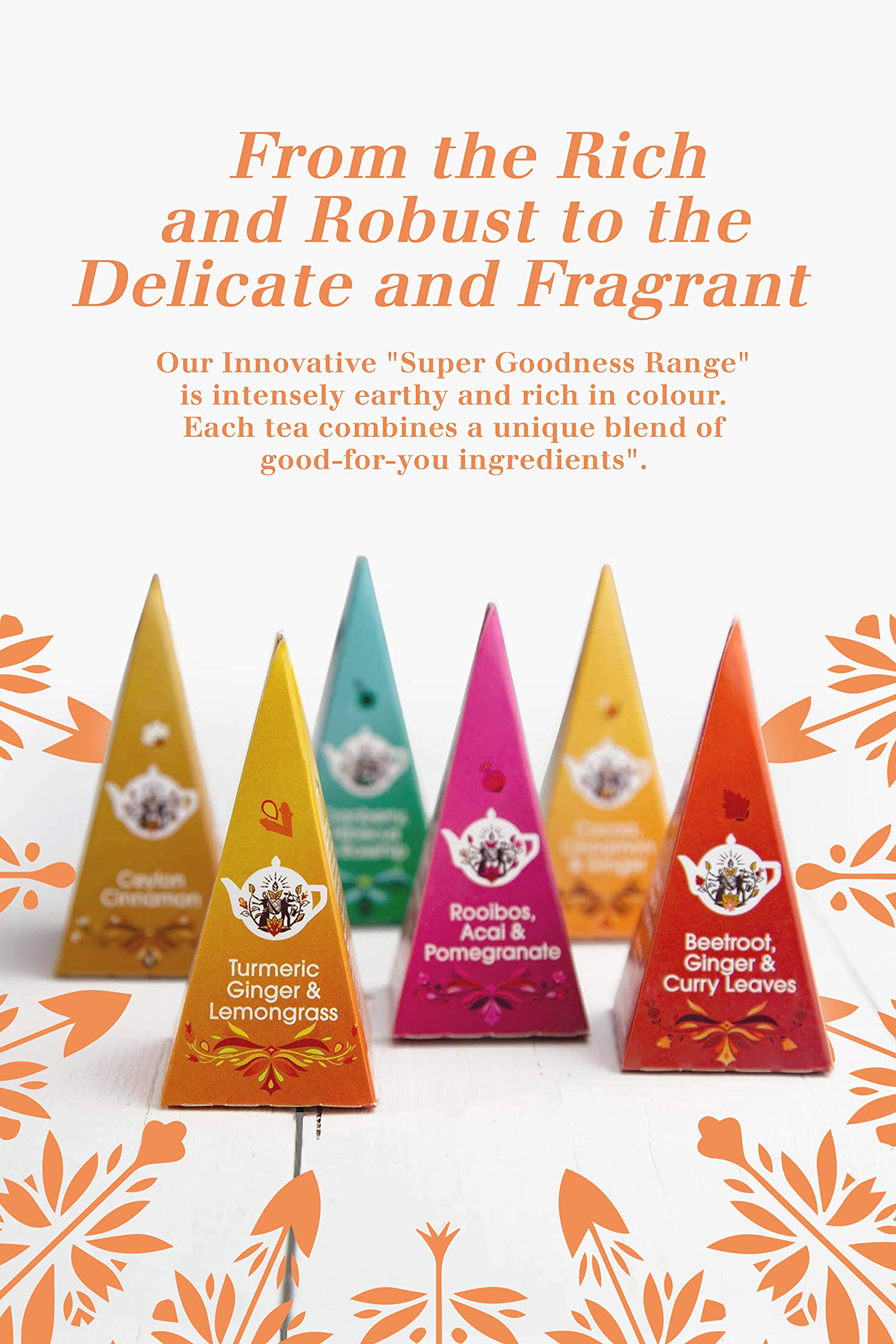 English Tea Shop Super Tea Prism Collection - 12 Fairtrade Organic Pyramid Tea Bags in 6 Flavours 5