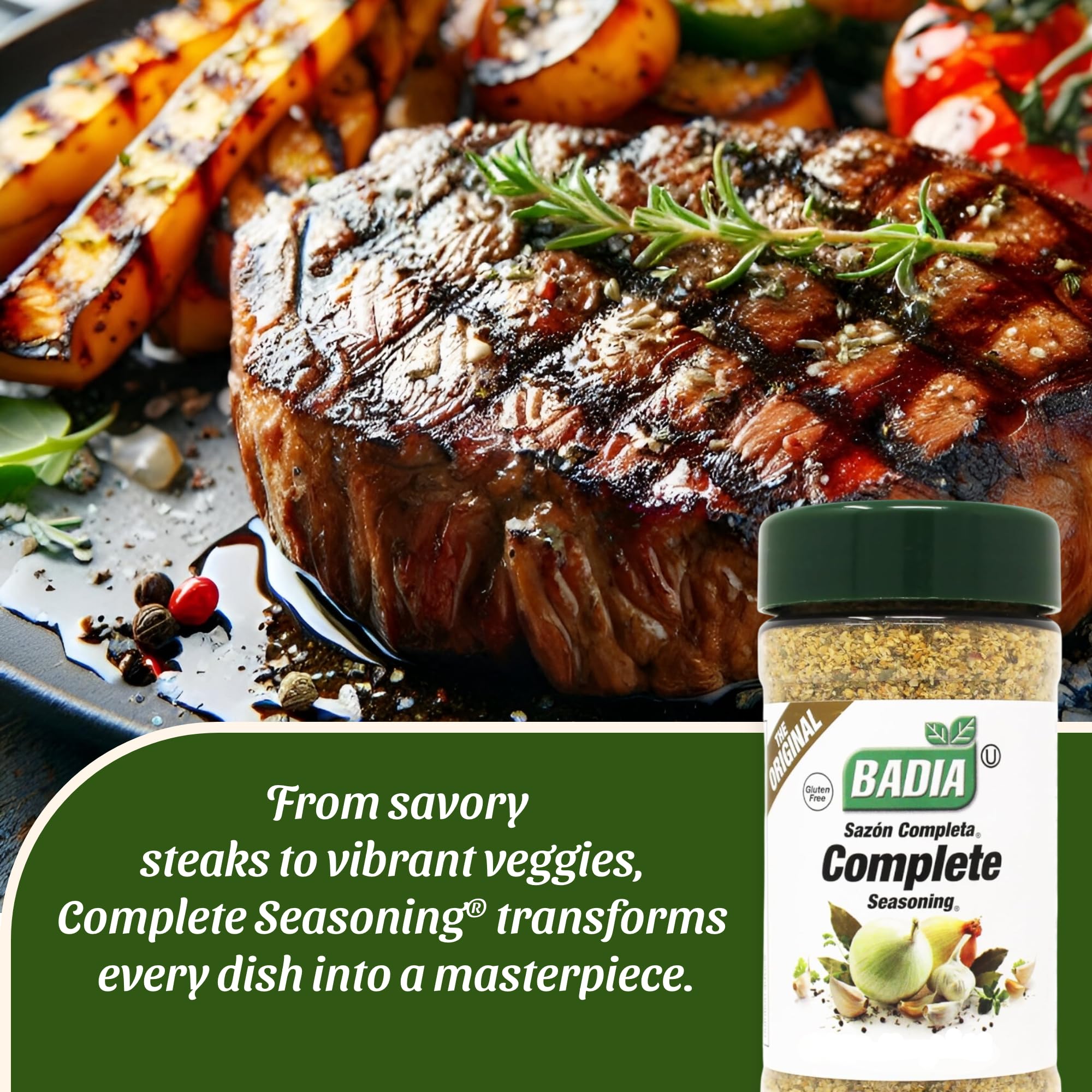 Badia Complete Seasoning 12 oz - Gluten-Free All-Purpose Spice Blend 6