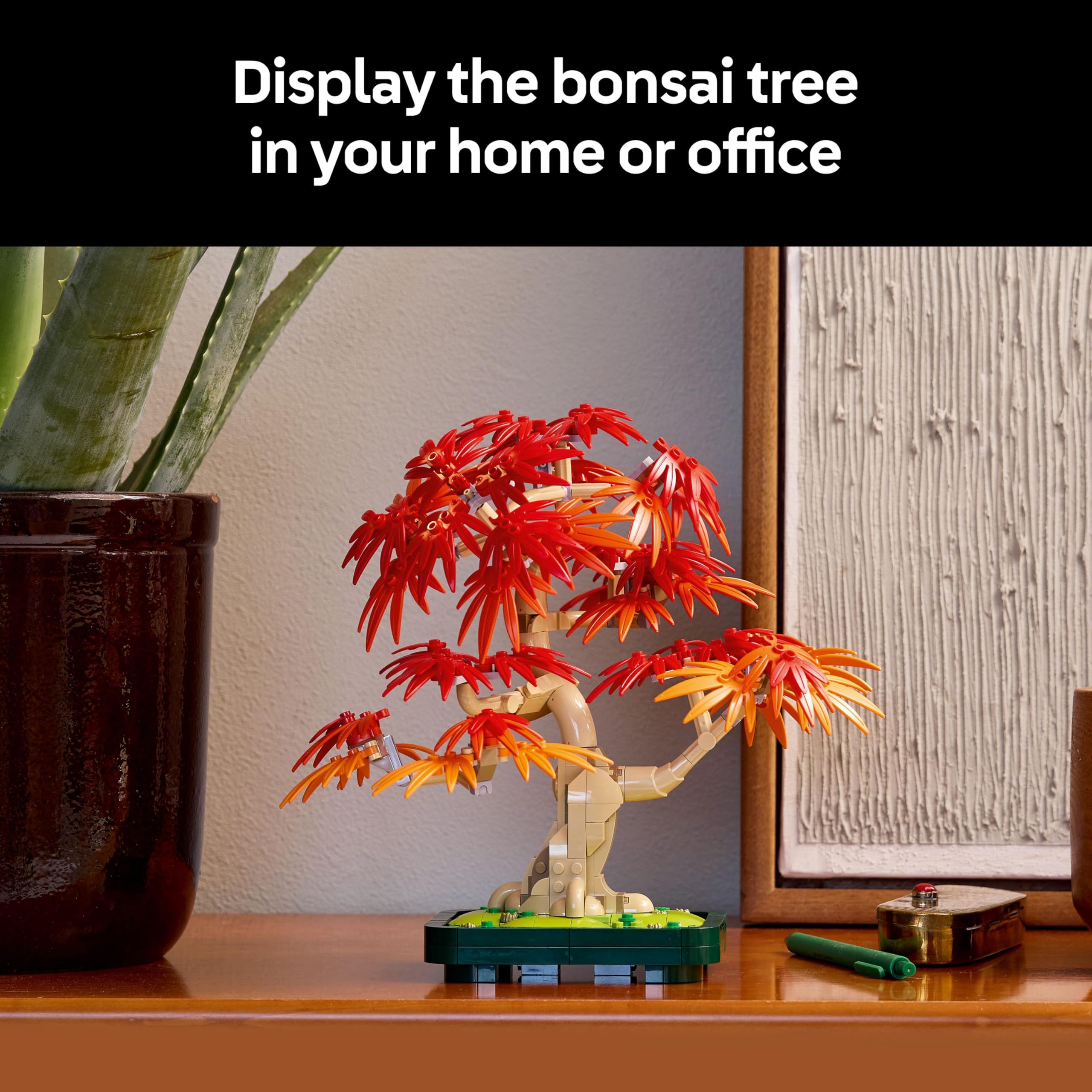 LEGO Botanicals Japanese Red Maple Bonsai Tree - Adult Building Set with Autumn-Colored Leaves 6