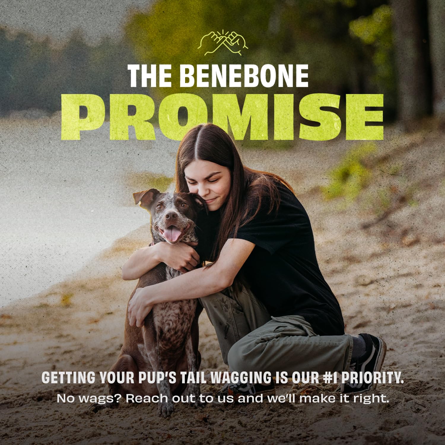 Benebone Natural Rubber Cone Interactive Treat Dispensing Dog Toy | Green | Water Resistant 7