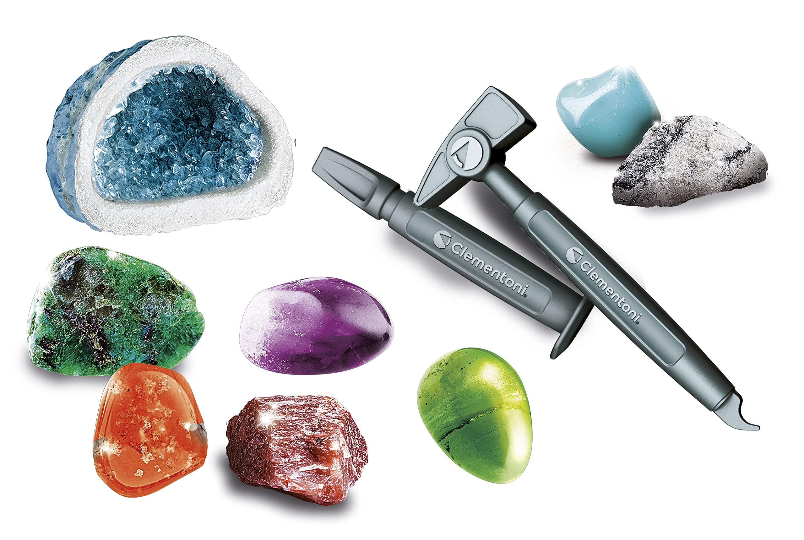 Clementoni Science & Play Lab: Minerals & Geodes - Educational Science Kit for Kids 8+ 9