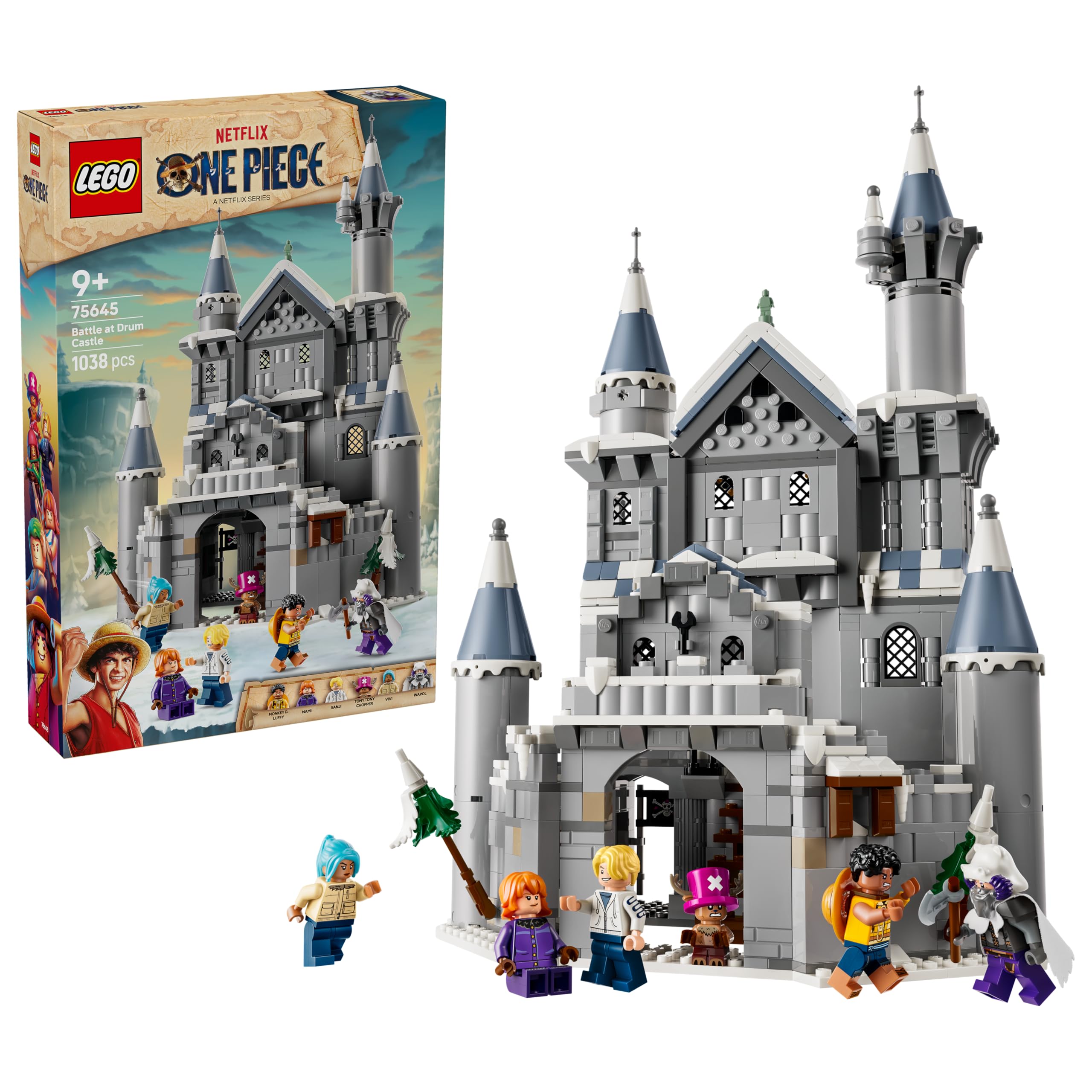 LEGO ONE PIECE Battle at Drum Castle Building Set | 6 Minifigures | Ages 9+