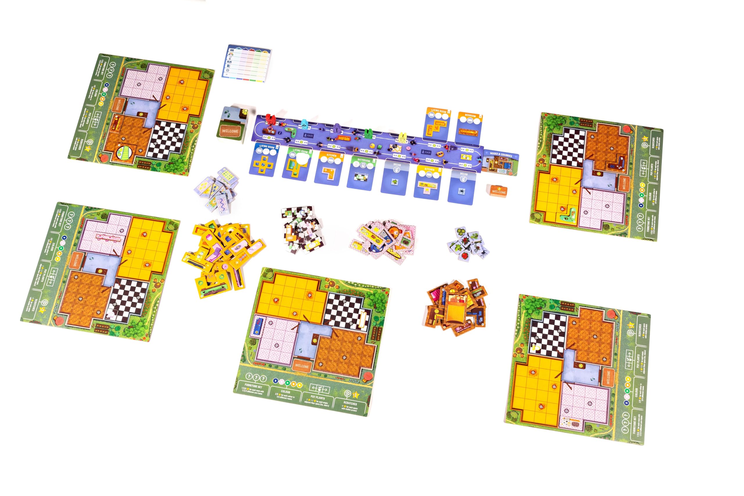 Alley Cat Games Happy Home Strategy Home Decoration Polyomino Game 10