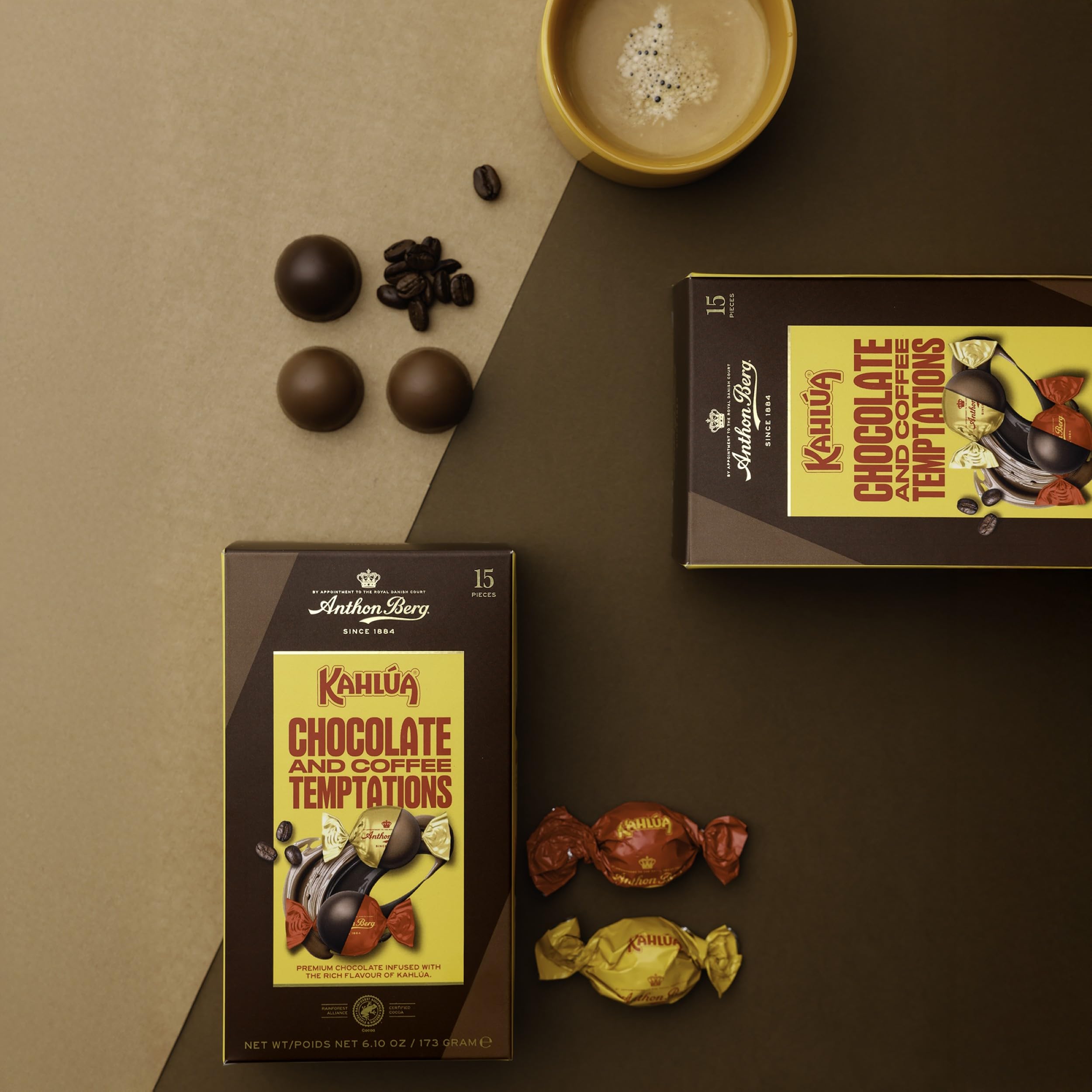 Anthon Berg Kahlua Gift Box - 15 Chocolate & Coffee Liqueur Infused Pralines 6