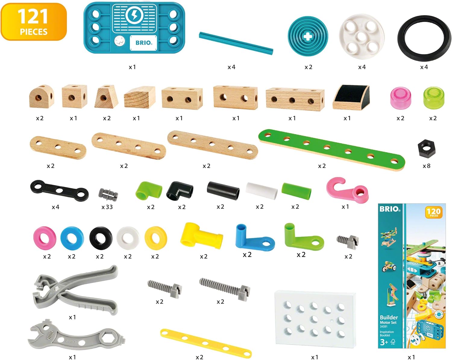 BRIO Builder Motor Construction Set - STEM Building Toy for Ages 3+ 14