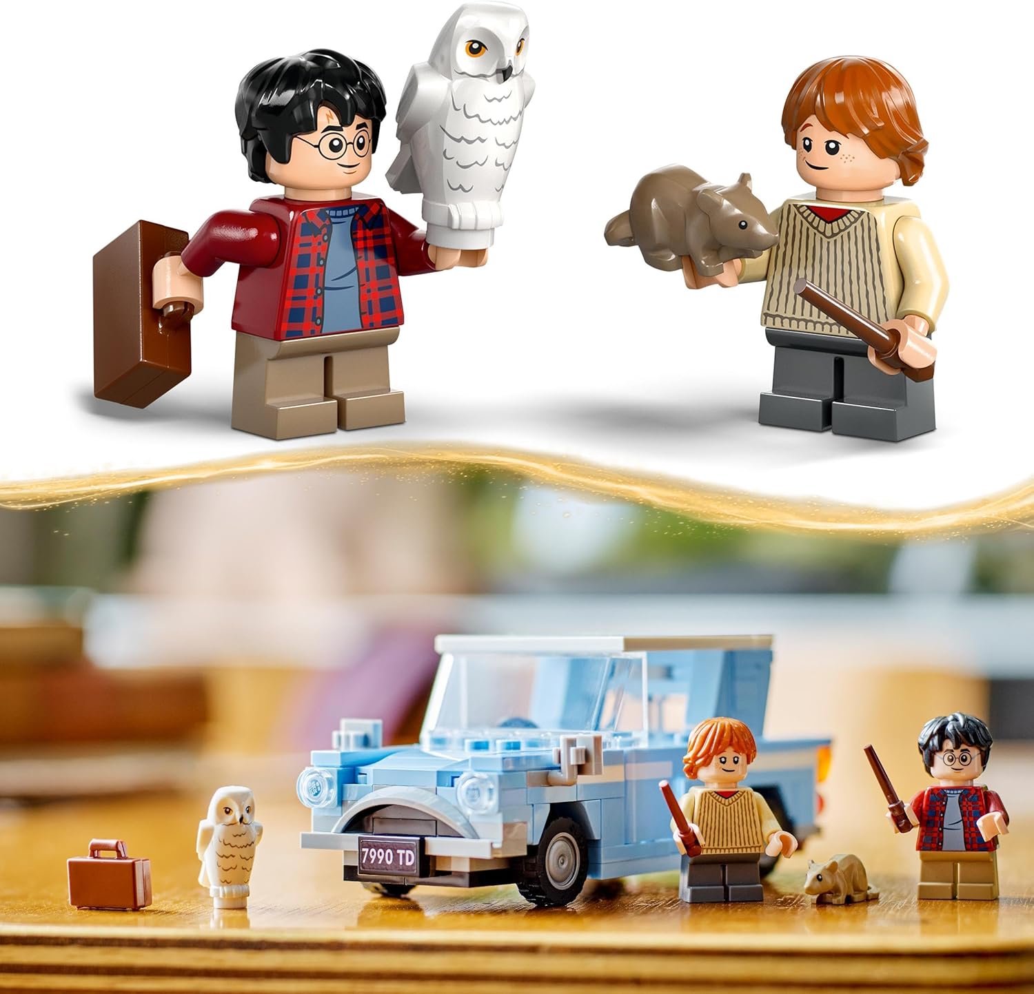 LEGO Harry Potter Flying Ford Anglia 76424 Building Set - 165-Piece Car Toy with Minifigures for Kids 7+ 5