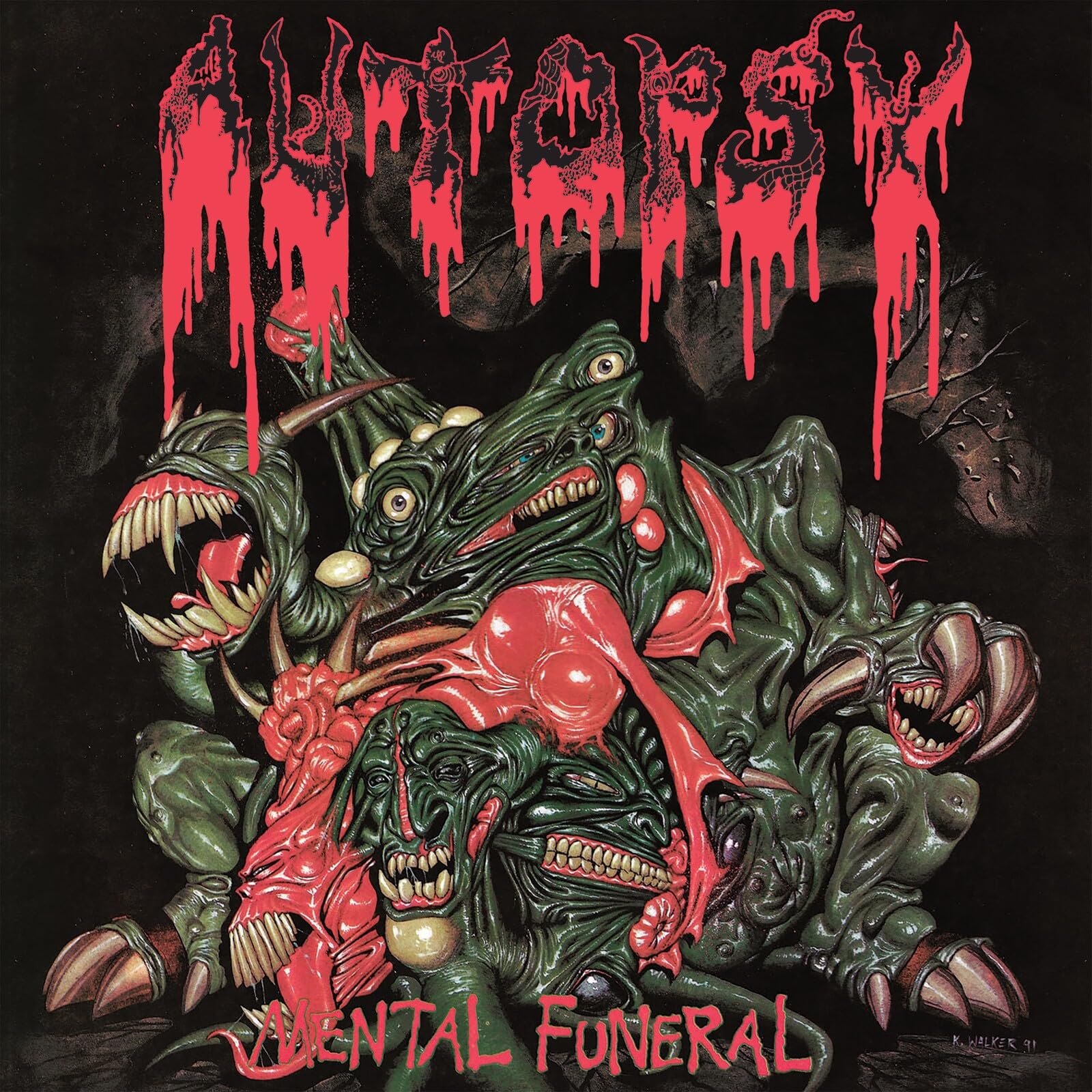 Autopsy - Mental Funeral [Limited Edition Red/Green Ink Spot Vinyl]