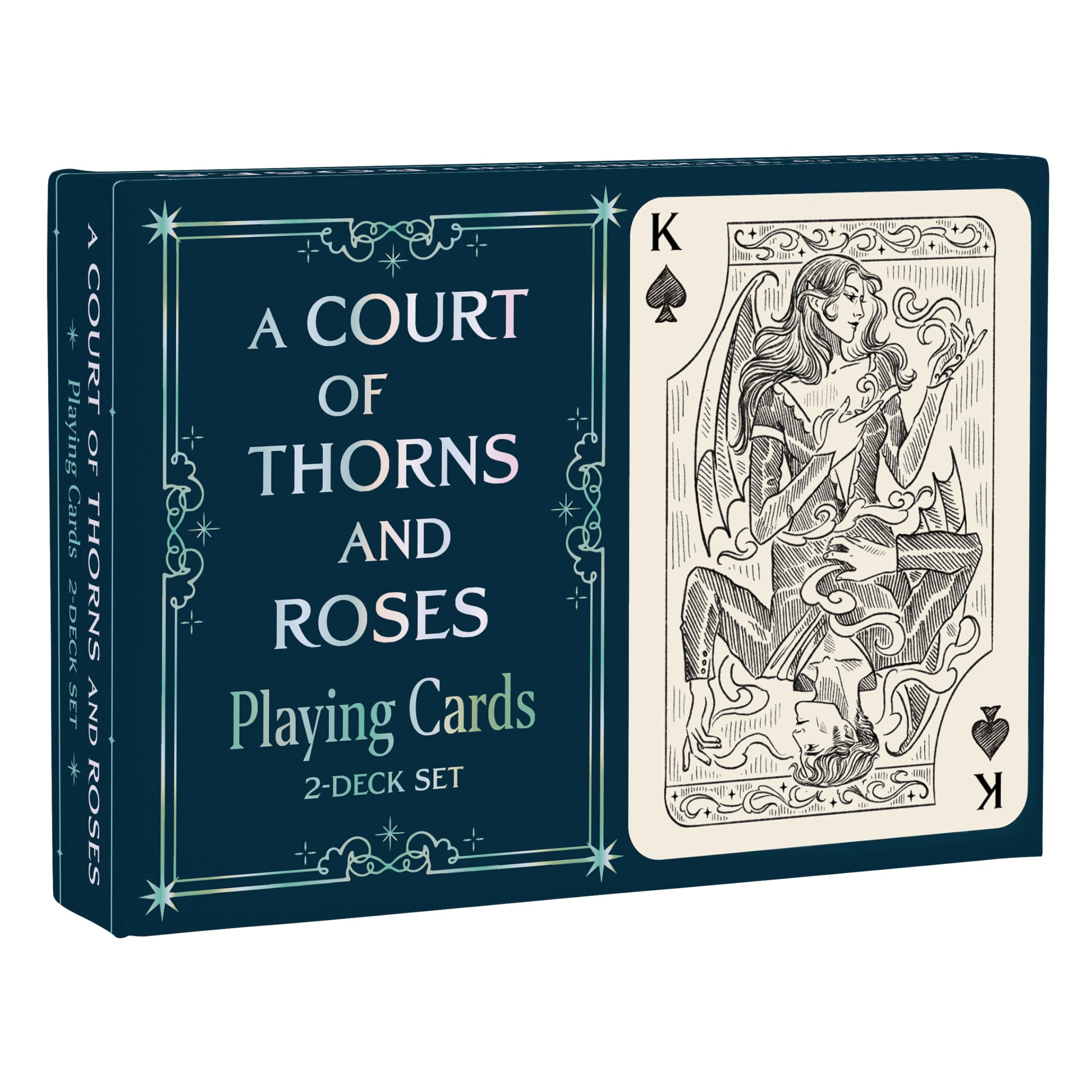 Chronicle Books A Court of Thorns and Roses Official Playing Card Set | 2 Decks | Night Court Illustrations