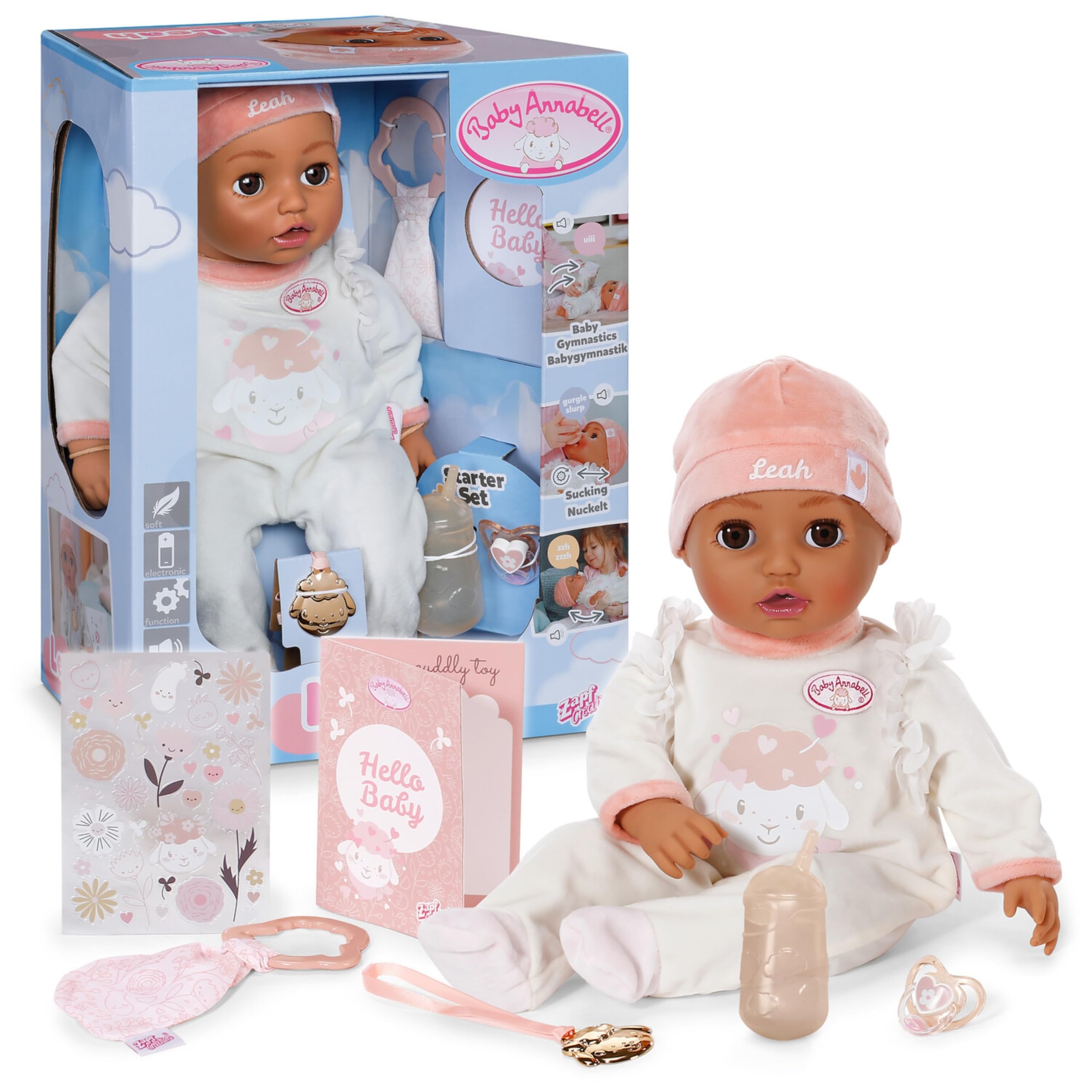 Baby Annabell Leah - 43cm Interactive Baby Doll with Realistic Movements & Sounds 7