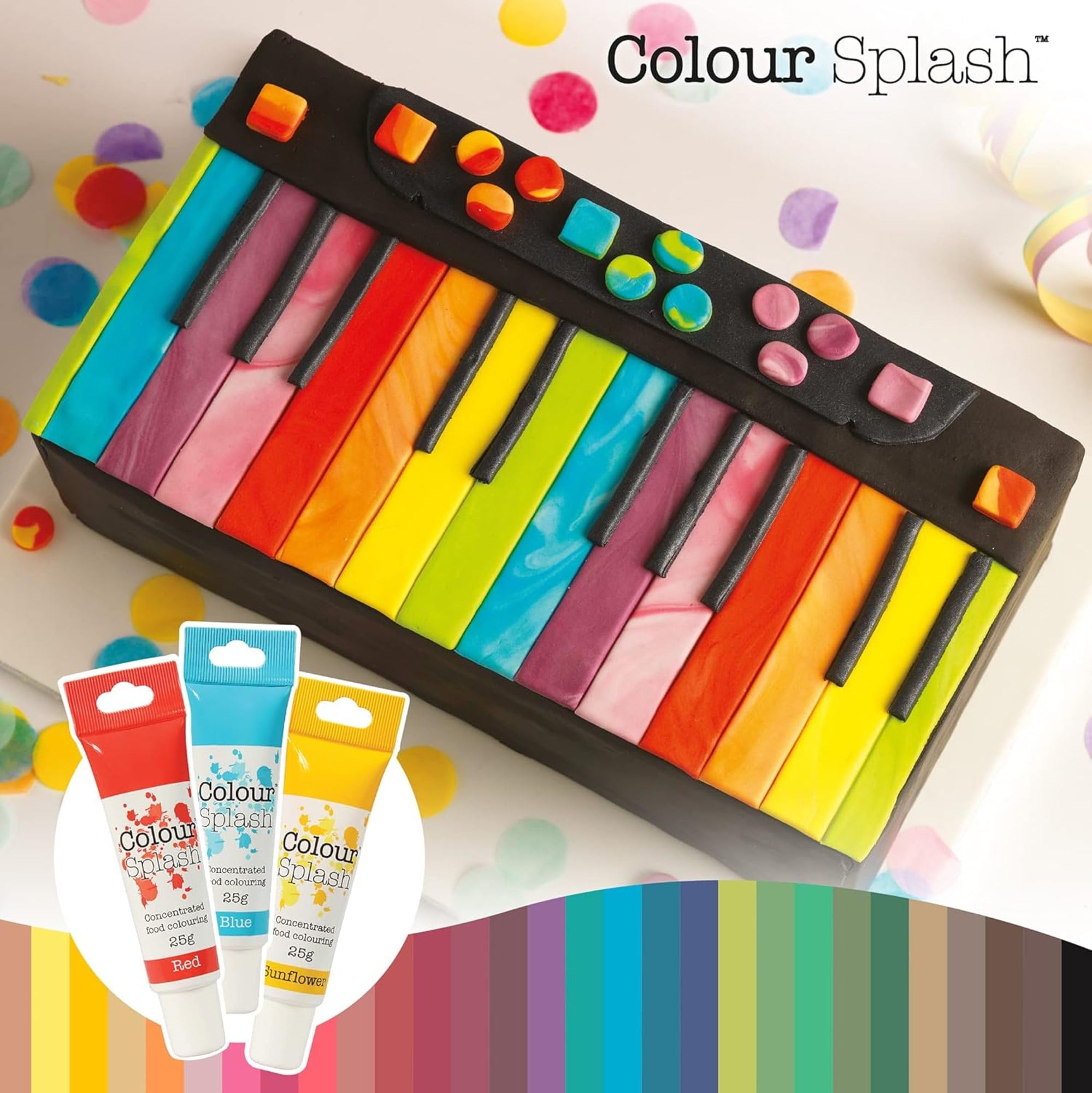 Colour Splash Food Colouring Gel - Highly Concentrated Green Gel | 25 g Tube 5