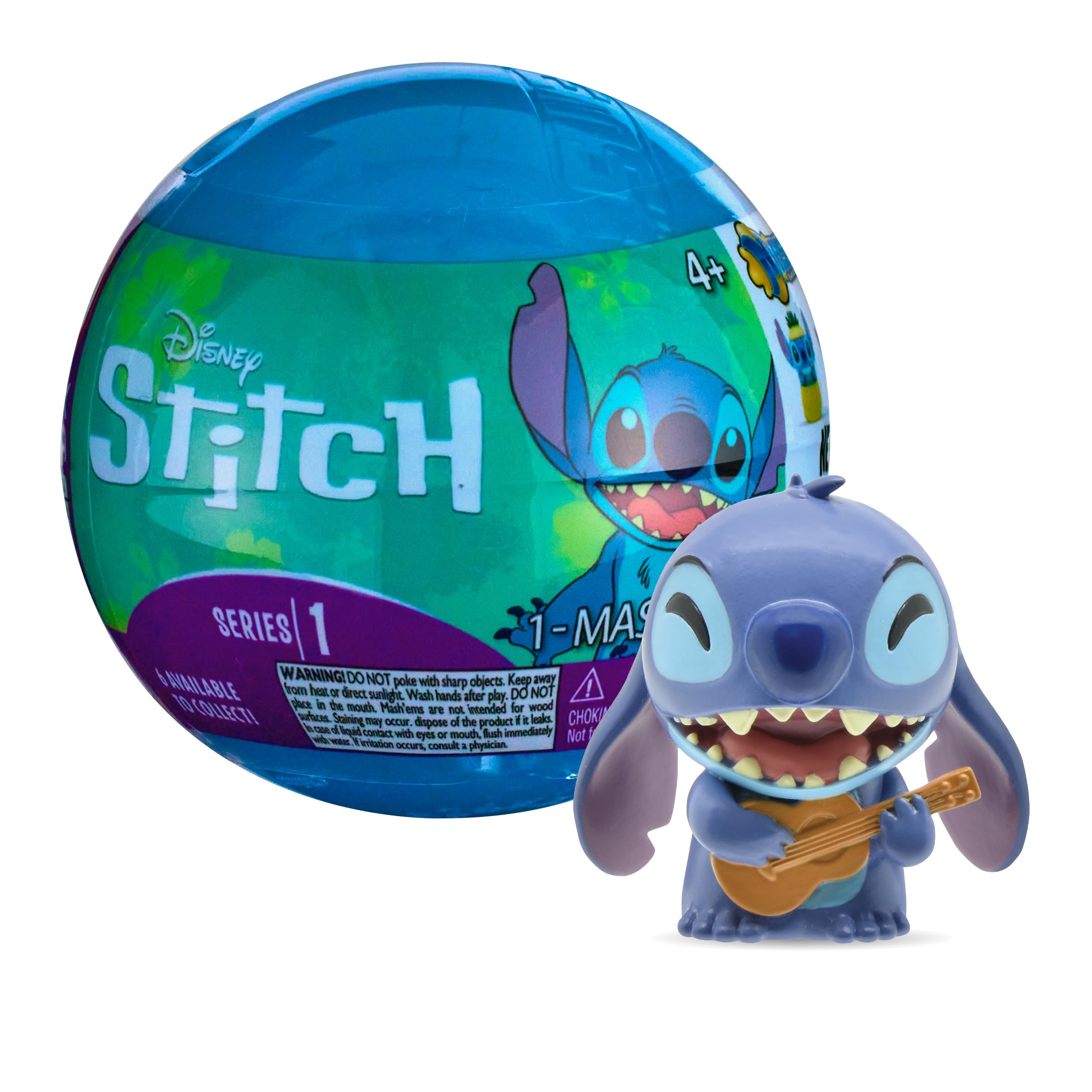 Mash"Ems Disney Stitch - Squishy Collectible Figures, 6 to Collect 1