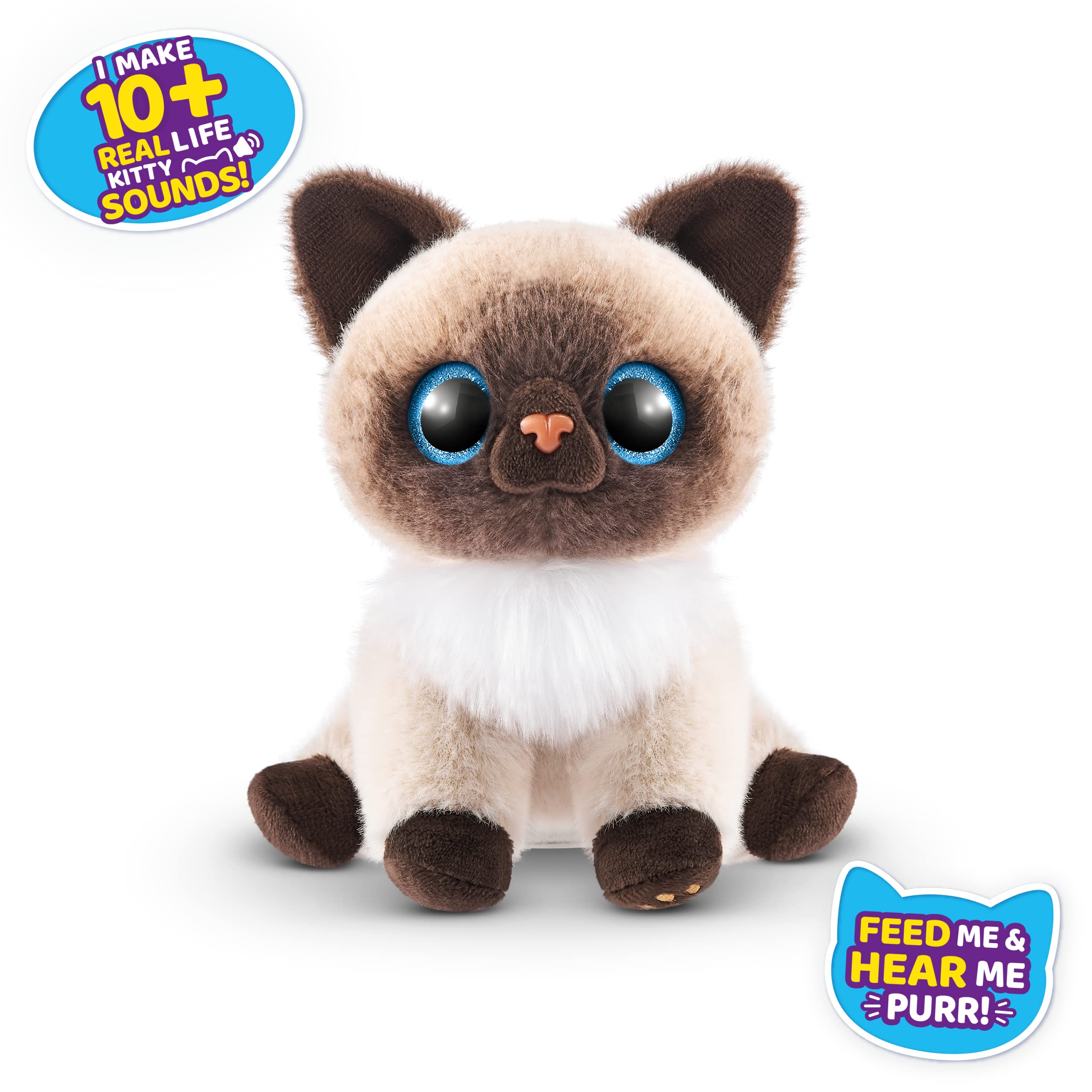 Pets Alive Smitten Kitten Mooloo - Interactive Electronic Plush with 10 Real Kitten Sounds, Ages 3+ 5