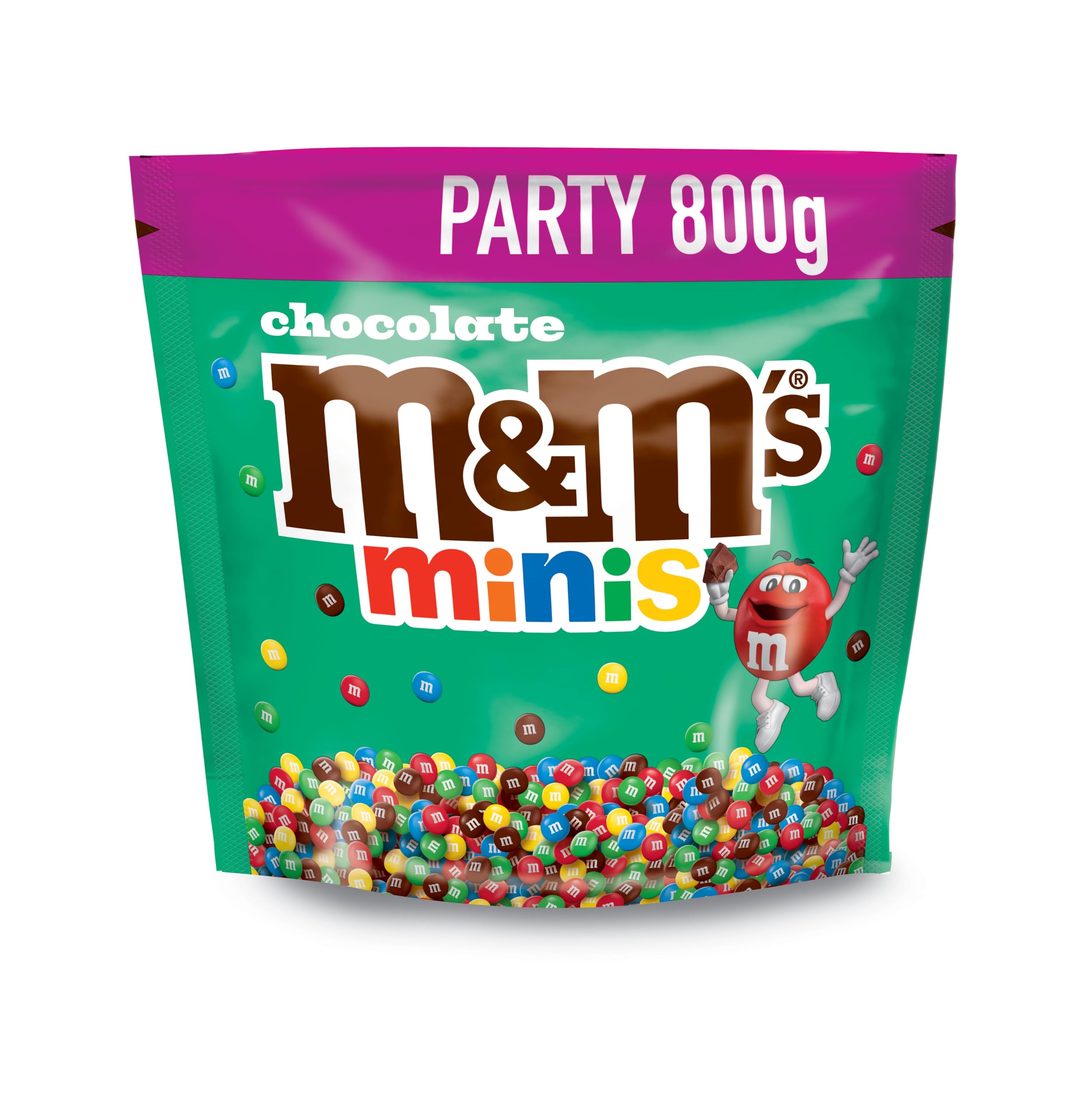 M&M'S Minis Milk Chocolate Bulk Bag, 800g Party Snack for Sharing, Gift, and Treats