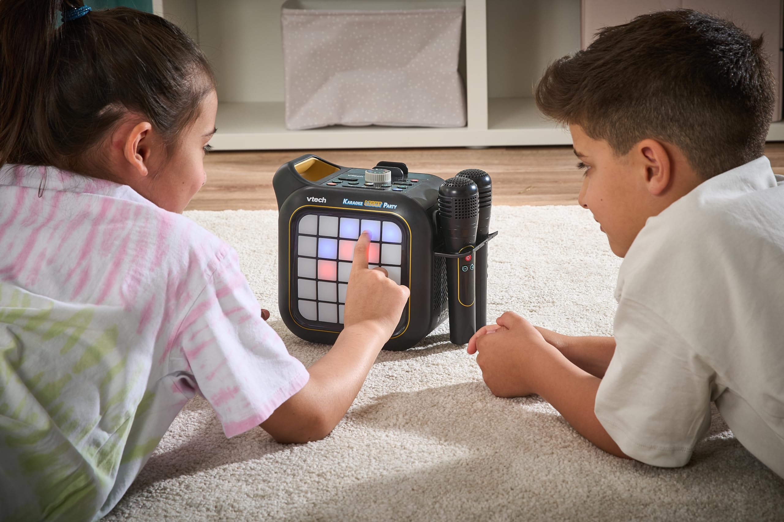 VTech Karaoke Light Party - Portable Bluetooth Karaoke Machine with 2 Wireless Microphones 12