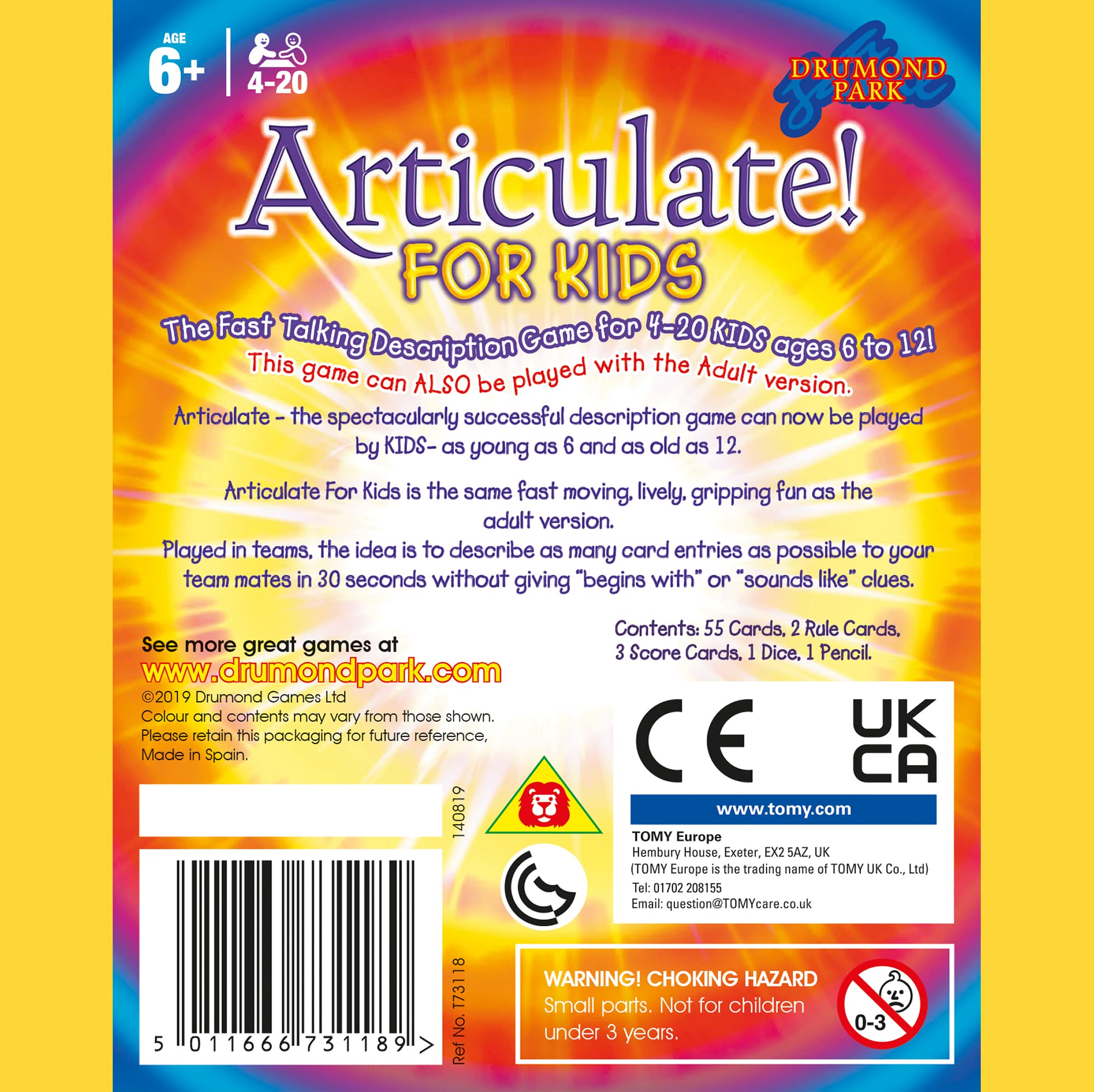 Drumond Park Articulate for Kids Mini Board Game - Compact Travel Version of the Fast Talking Description Game 6
