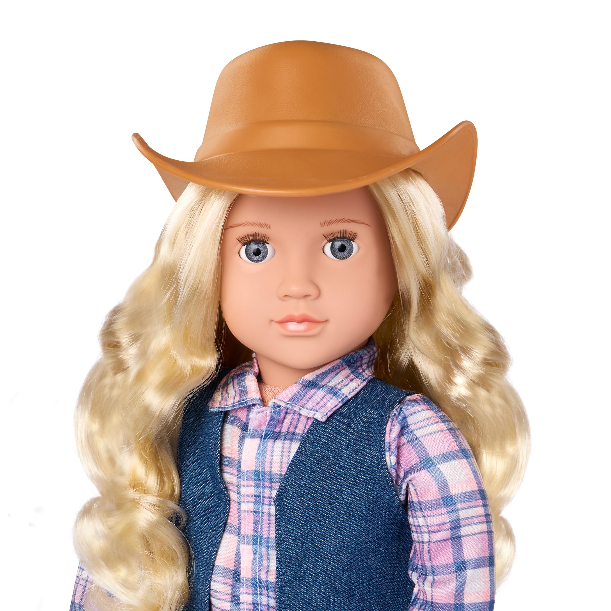 Our Generation Abigale 18-inch Cowgirl Doll - Western-Themed Equestrian Doll with Lifelike Hazel Eyes, Blonde Hair & Riding Outfit, Ages 3+ 5
