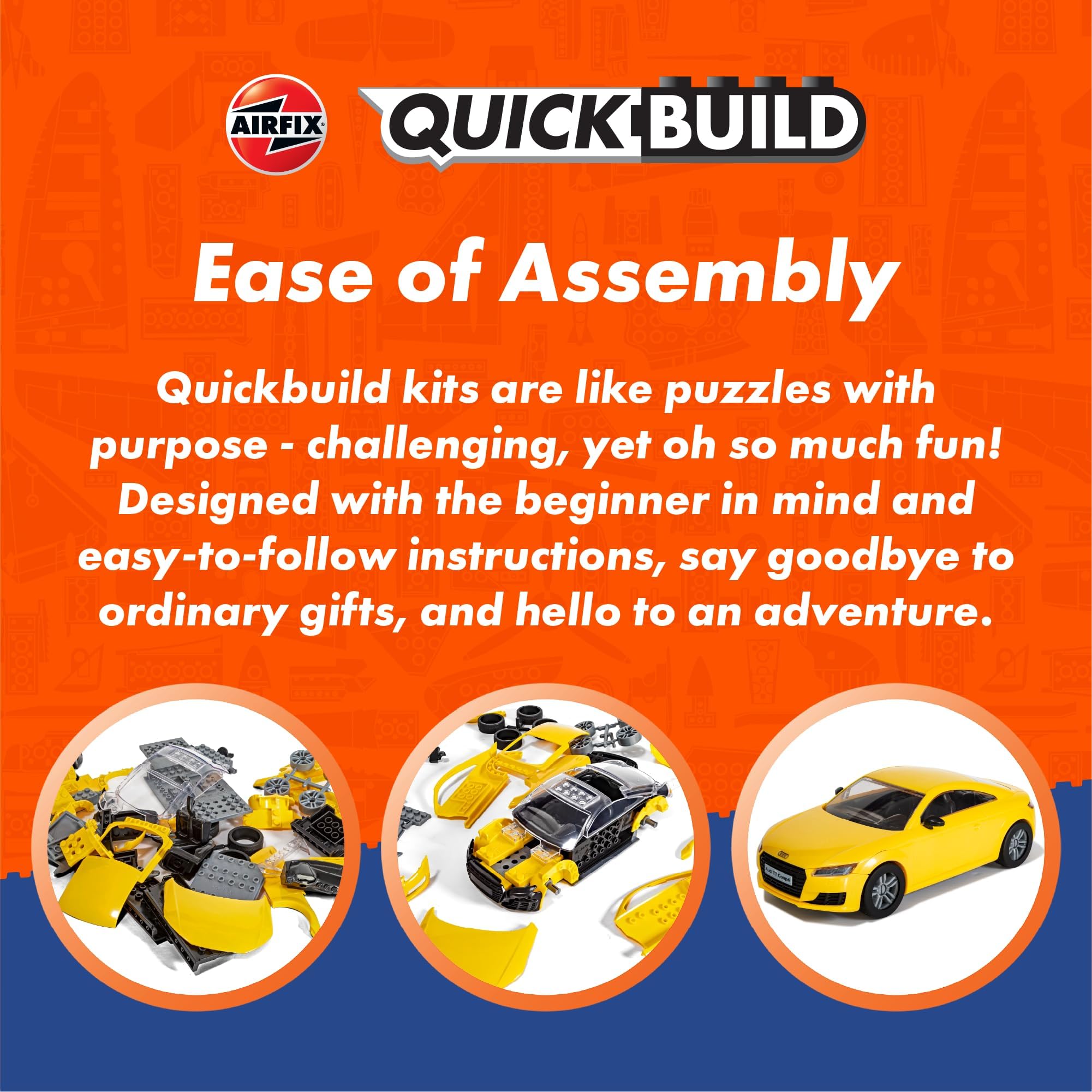 Airfix QUICKBUILD Spitfire & Messerschmitt Bf109 Model Aircraft Kit - No Glue, No Paint Required 8