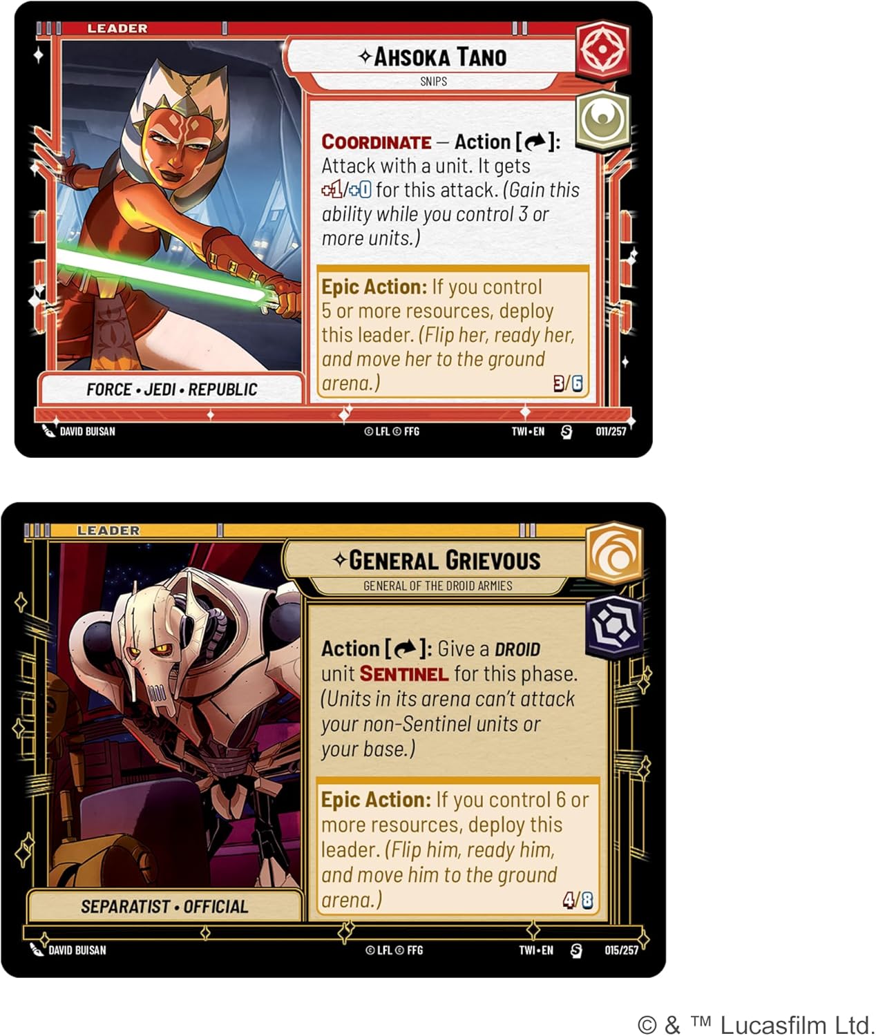 Fantasy Flight Games Star Wars: Unlimited Twilight of the Republic Two-Player Starter Set (FFGSWH0303) 7