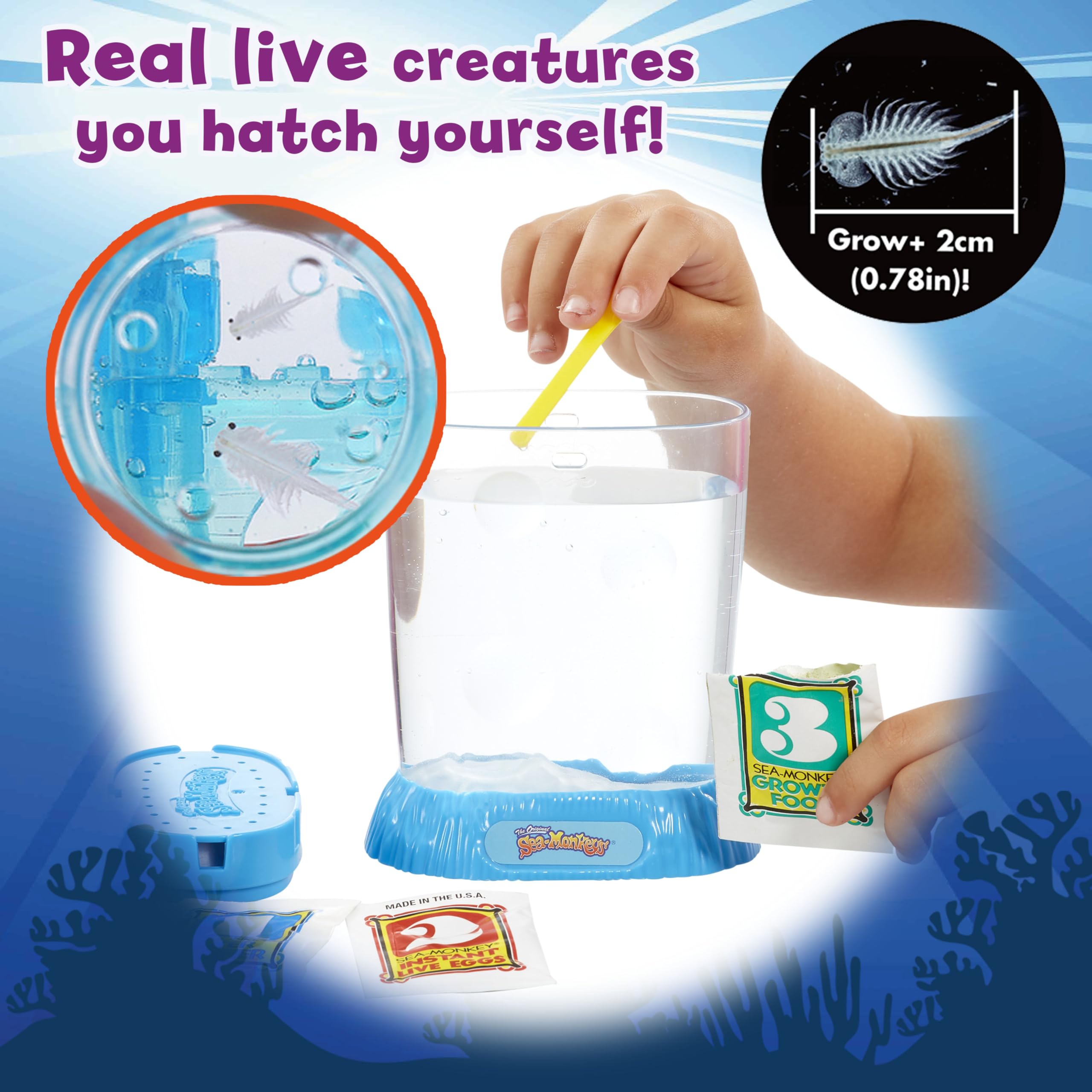 Sea Monkeys On Mars - Grow Your Own Sci-Fi Pets Science Kit for Kids 6+ 12
