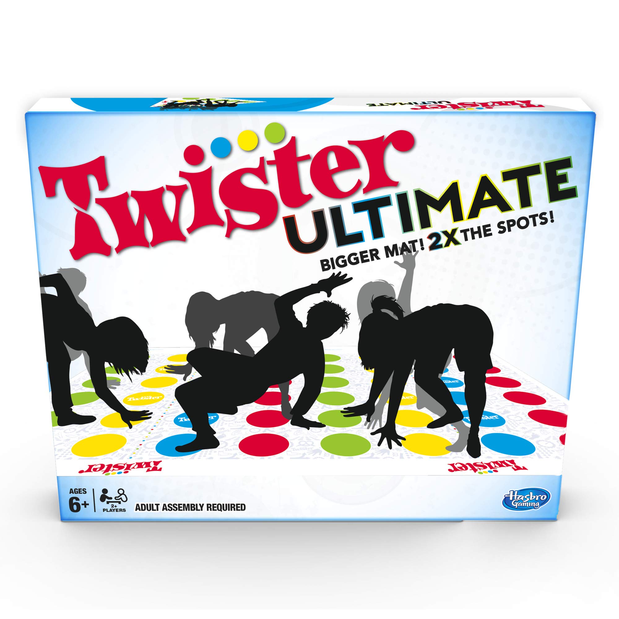 Hasbro Gaming Twister Ultimate - Bigger Mat, More Spots, Family Party Game for Kids Ages 6+ 1