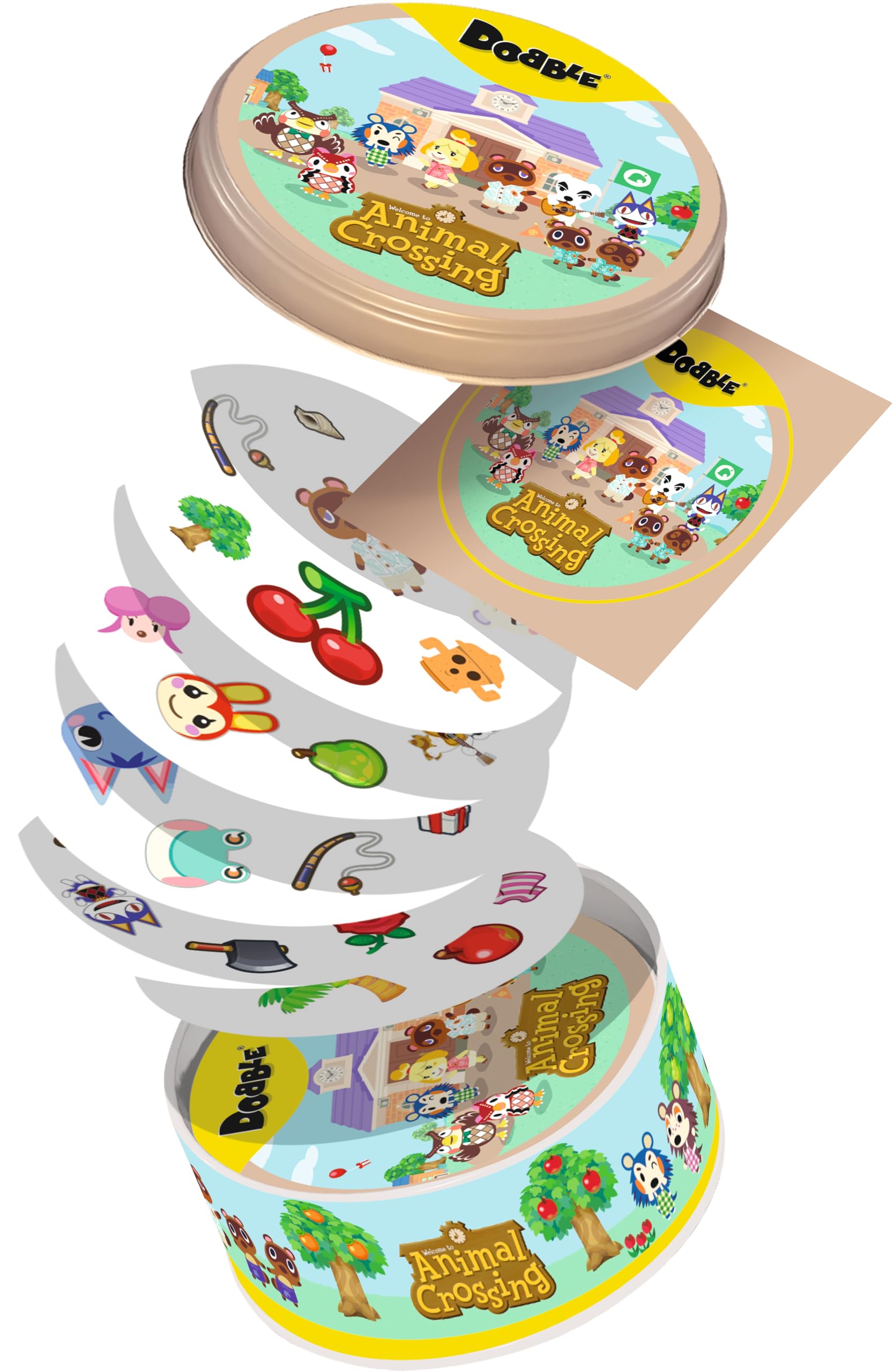 Asmodee Dobble Animal Crossing Family Card Game for 2-8 Players, Ages 4+ 1