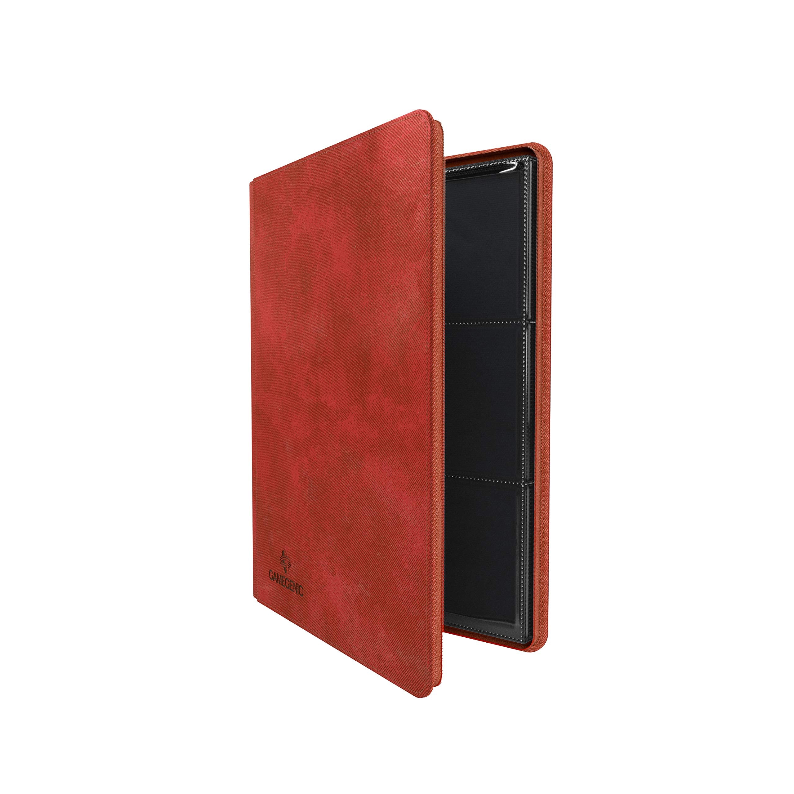 Gamegenic Zip-Up Album - 18-Pocket Capacity | Side-Loading Pages | Red Medium 2