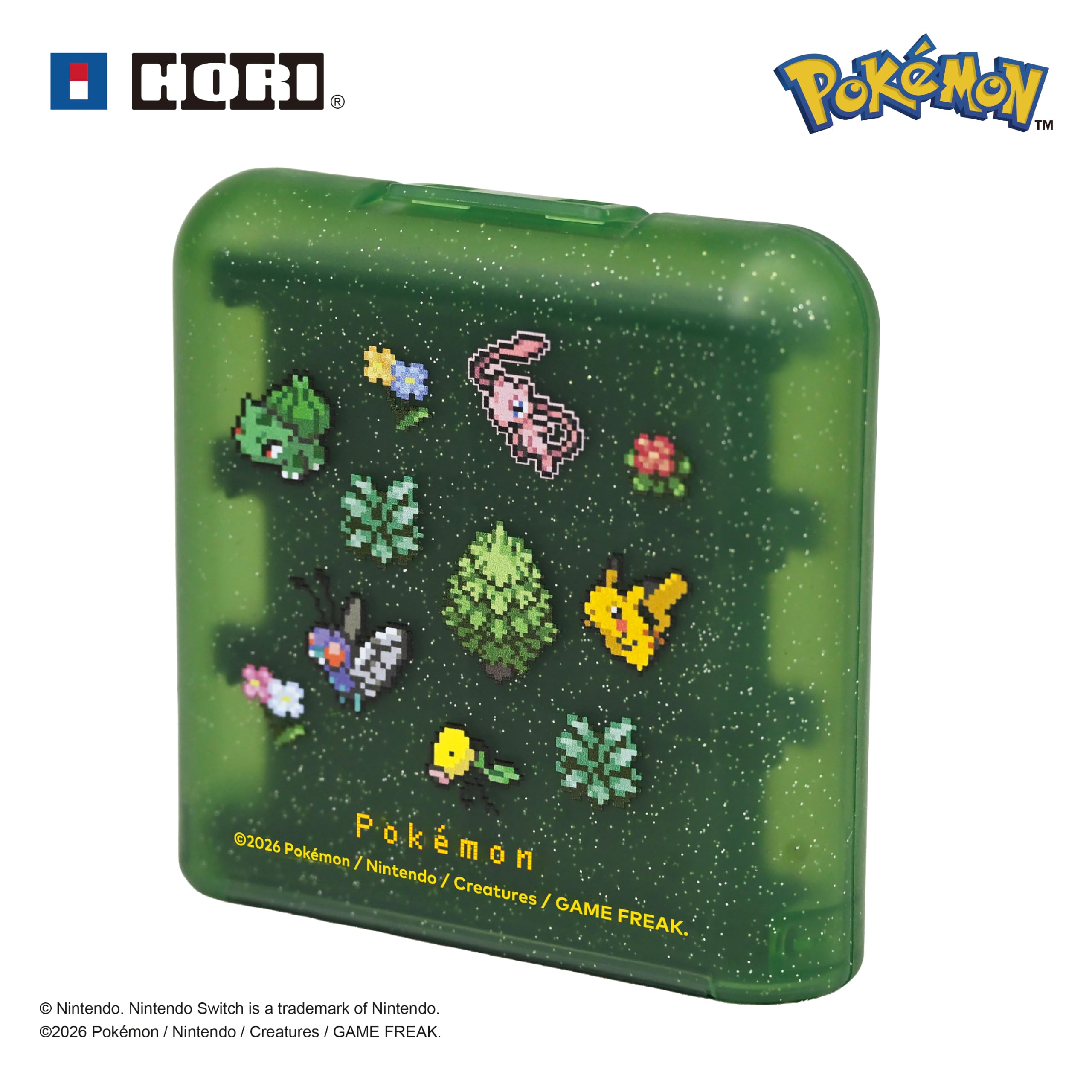 Hori 24-Game Card Case - Pokémon Pixel Green [Nintendo Switch] 1