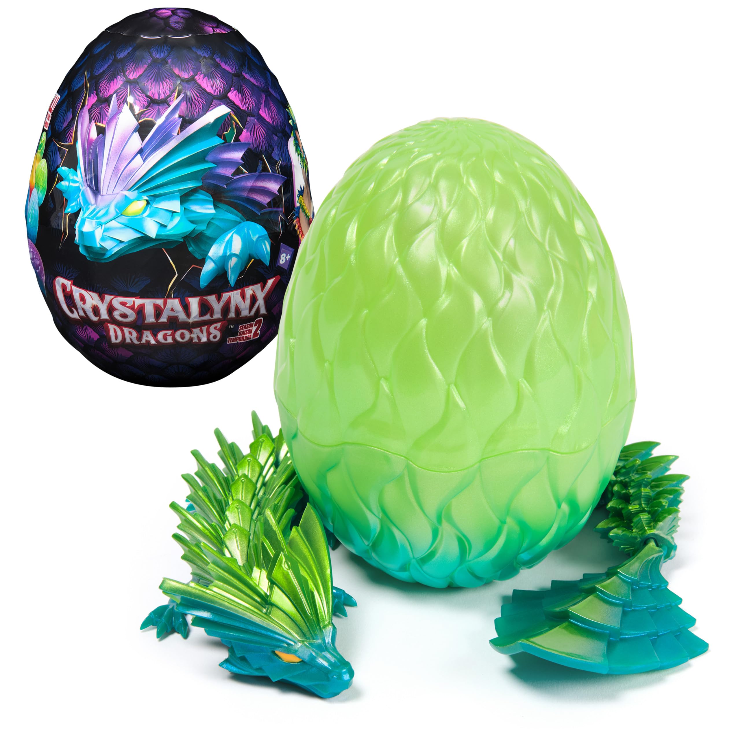 CrystaLynx Dragons - 32 cm Articulated Collectible Figure with Crystal Egg (Random Assortment) 10