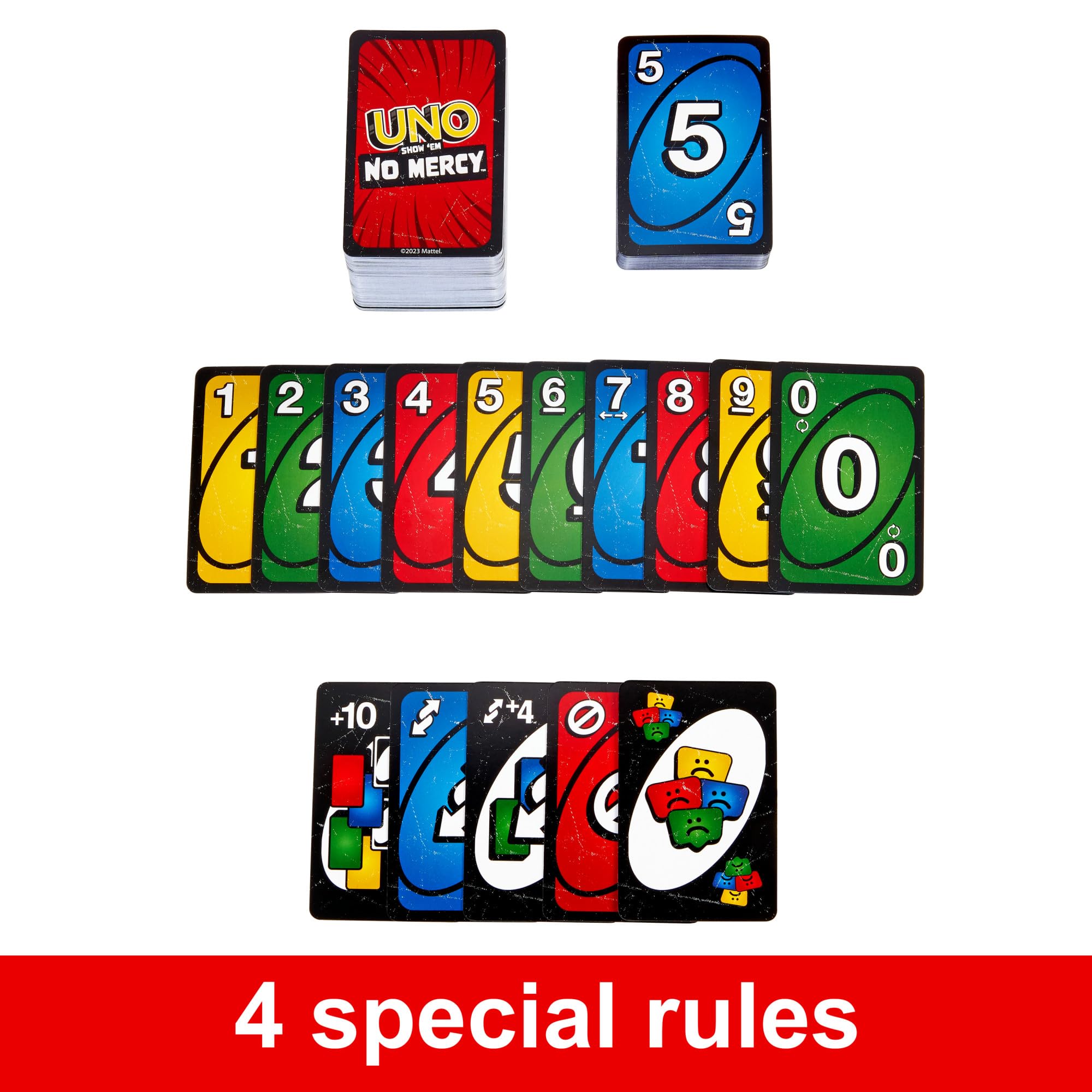 Mattel Games UNO Show 'em No Mercy Card Game in Travel Tin 3