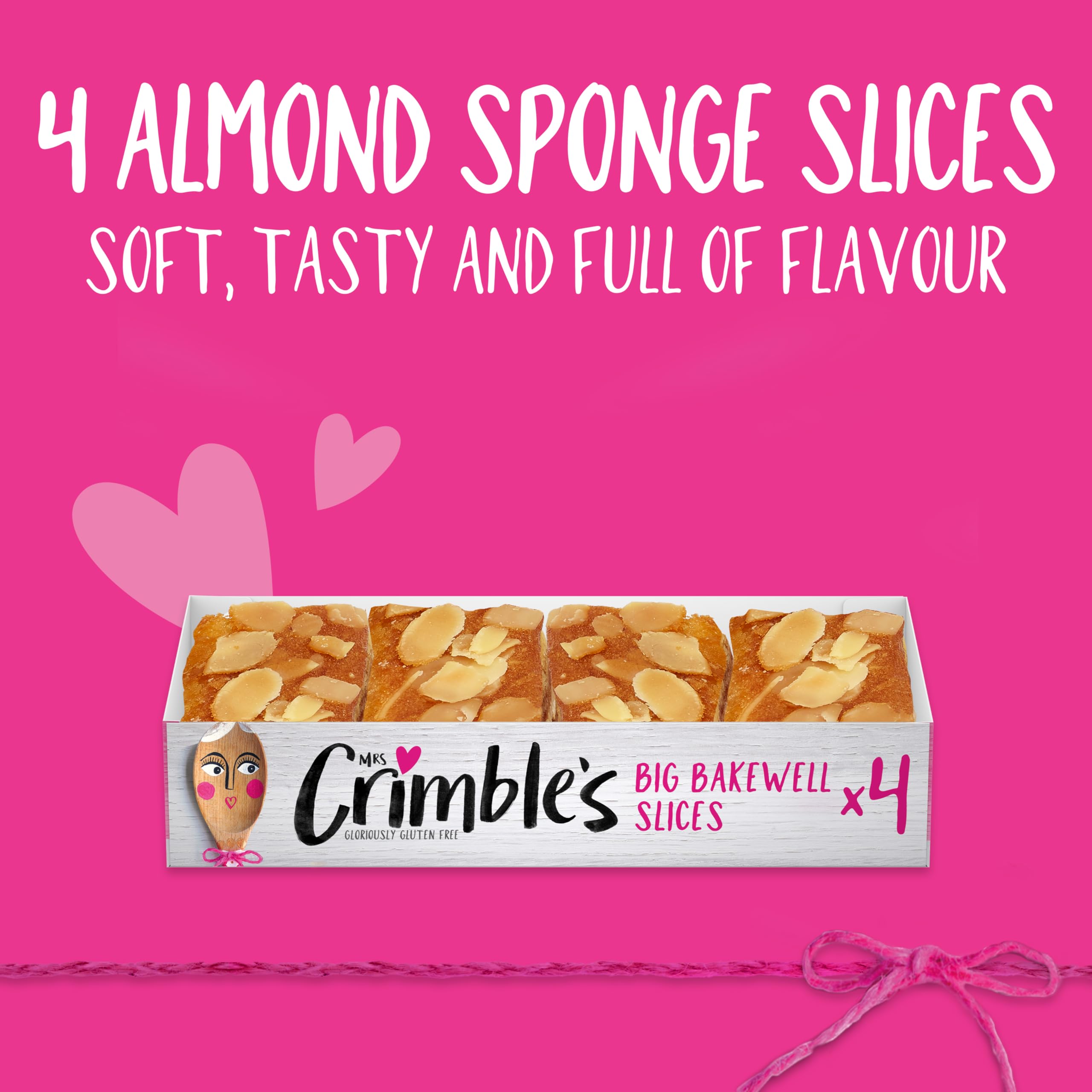 Mrs Crimble’s - 12 Gluten Free Bakewell Slices Premium Cake Bars 10