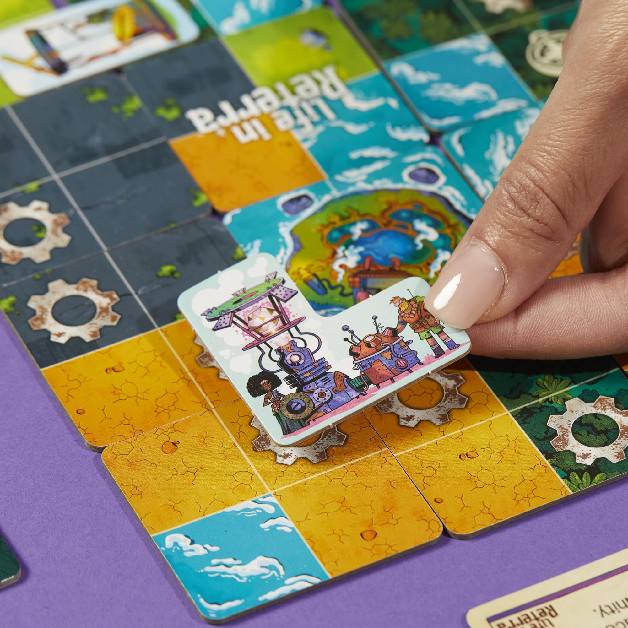 Hasbro Gaming Life in Reterra Moonrise Expansion Board Game | Ages 10+ | 2-4 Players | Fantasy 4