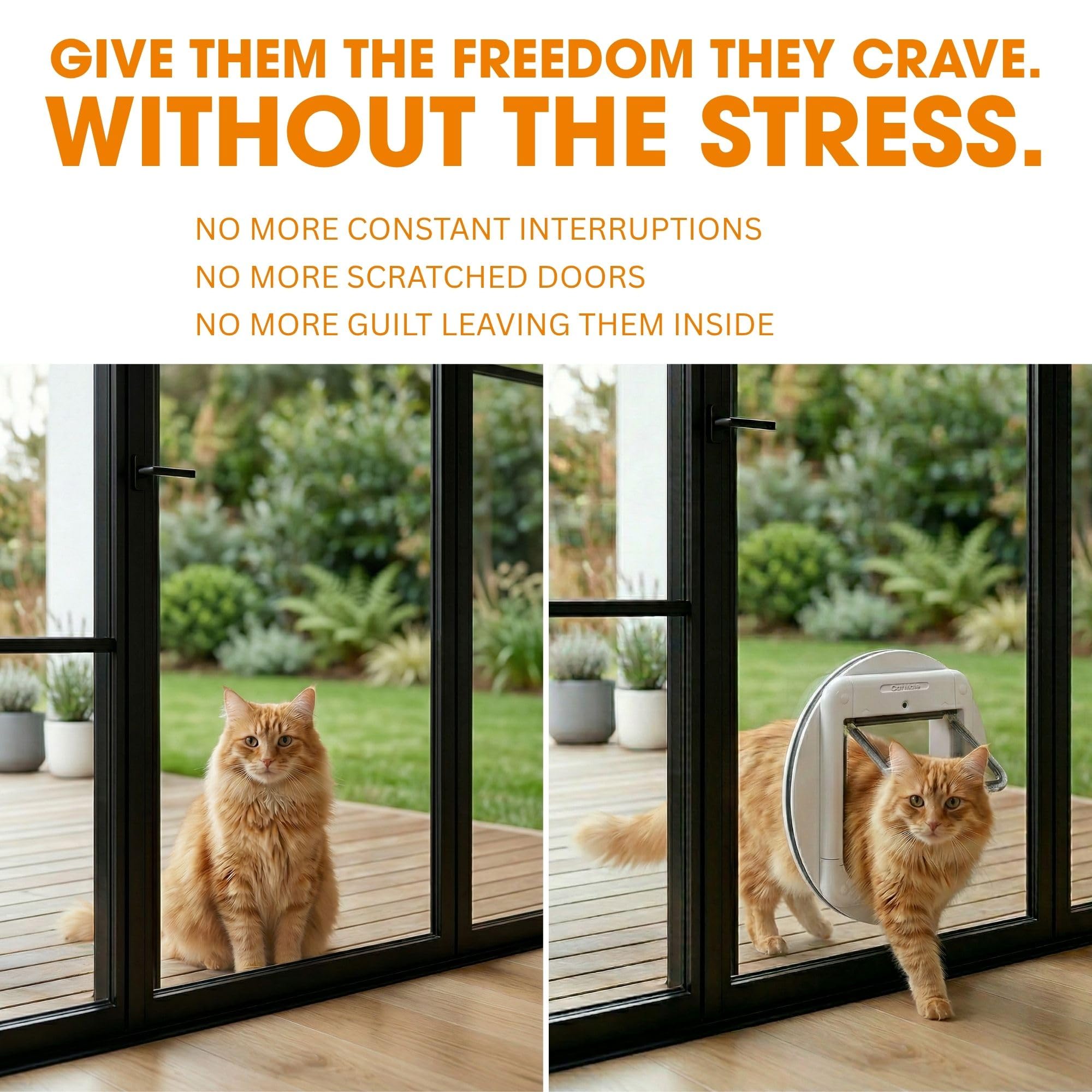 Cat Mate Microchip Activated Cat Flap 360G - For Cats and Small Dogs | Grey 4