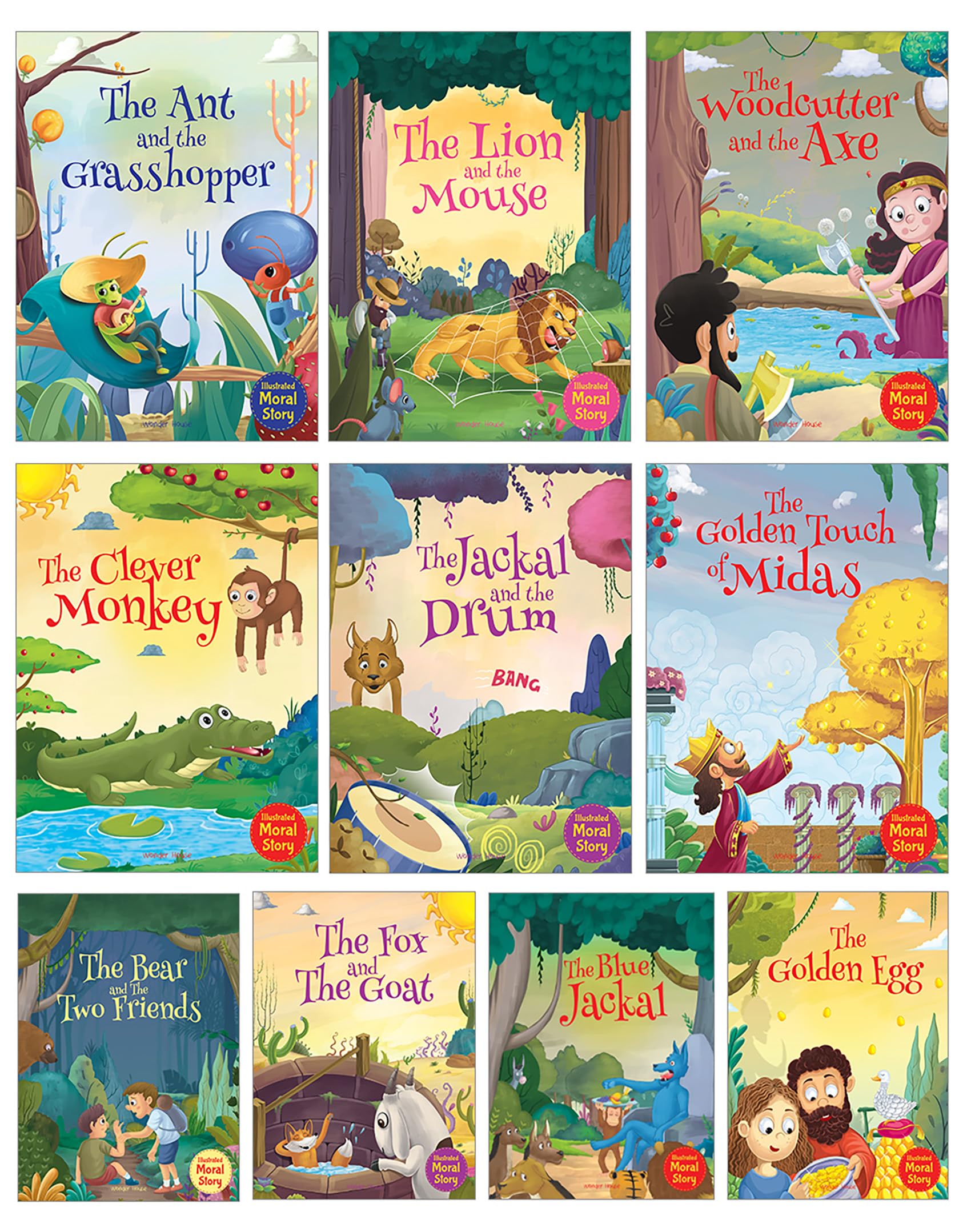 Wonder House Books Moral Stories: Illustrated Paperback for Ages 4-8