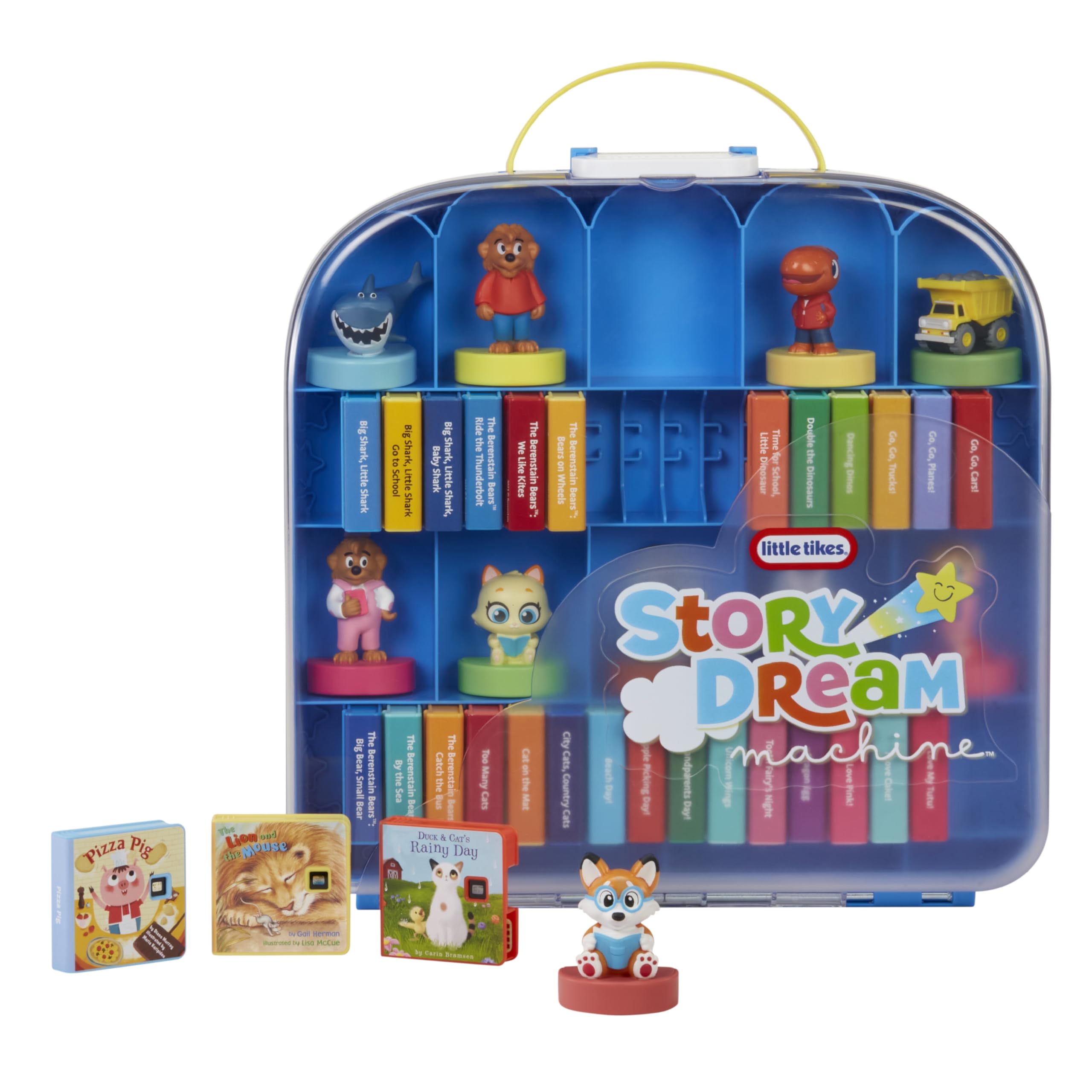 Little Tikes Story Dream Machine Show & Go Storage Case - Holds 10 Characters & 32 Cartridges, 3 Stories & Fox Character