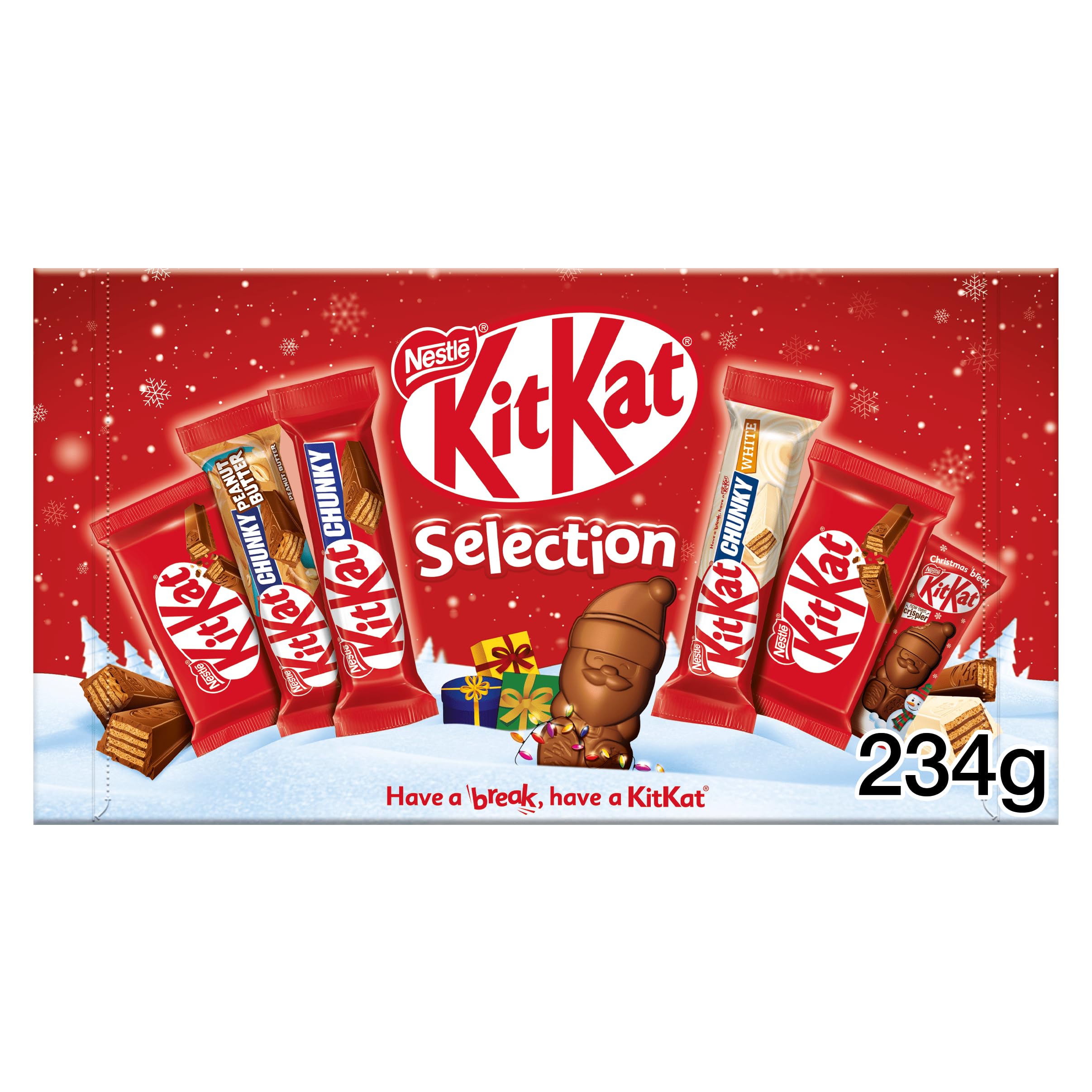 KitKat Chocolate Selection Box 234g - Assorted Chunky & Flavored Bars 1