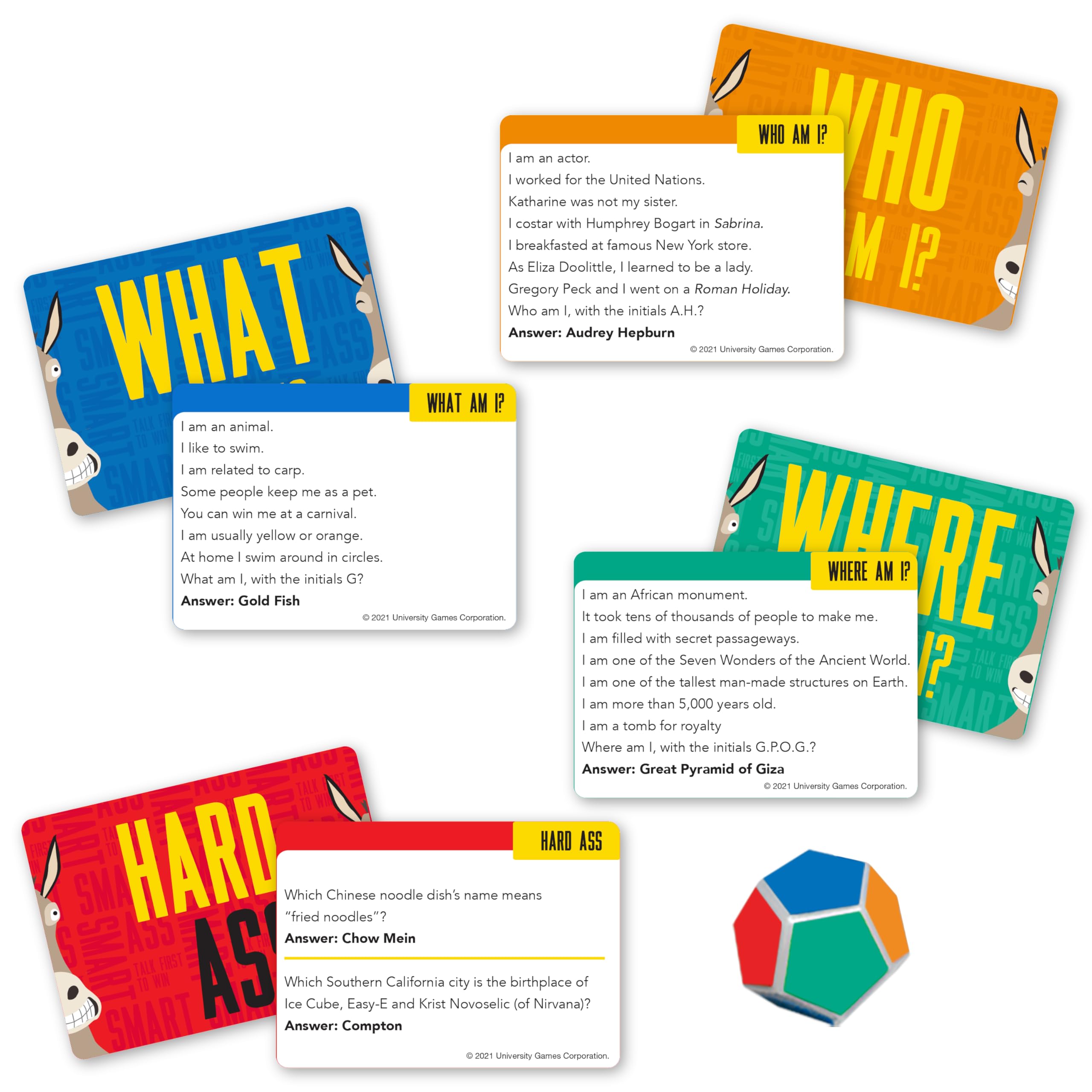 University Games Smart Ass Board Game | Ages 12+ | 2-8 Players | New Questions Edition 6