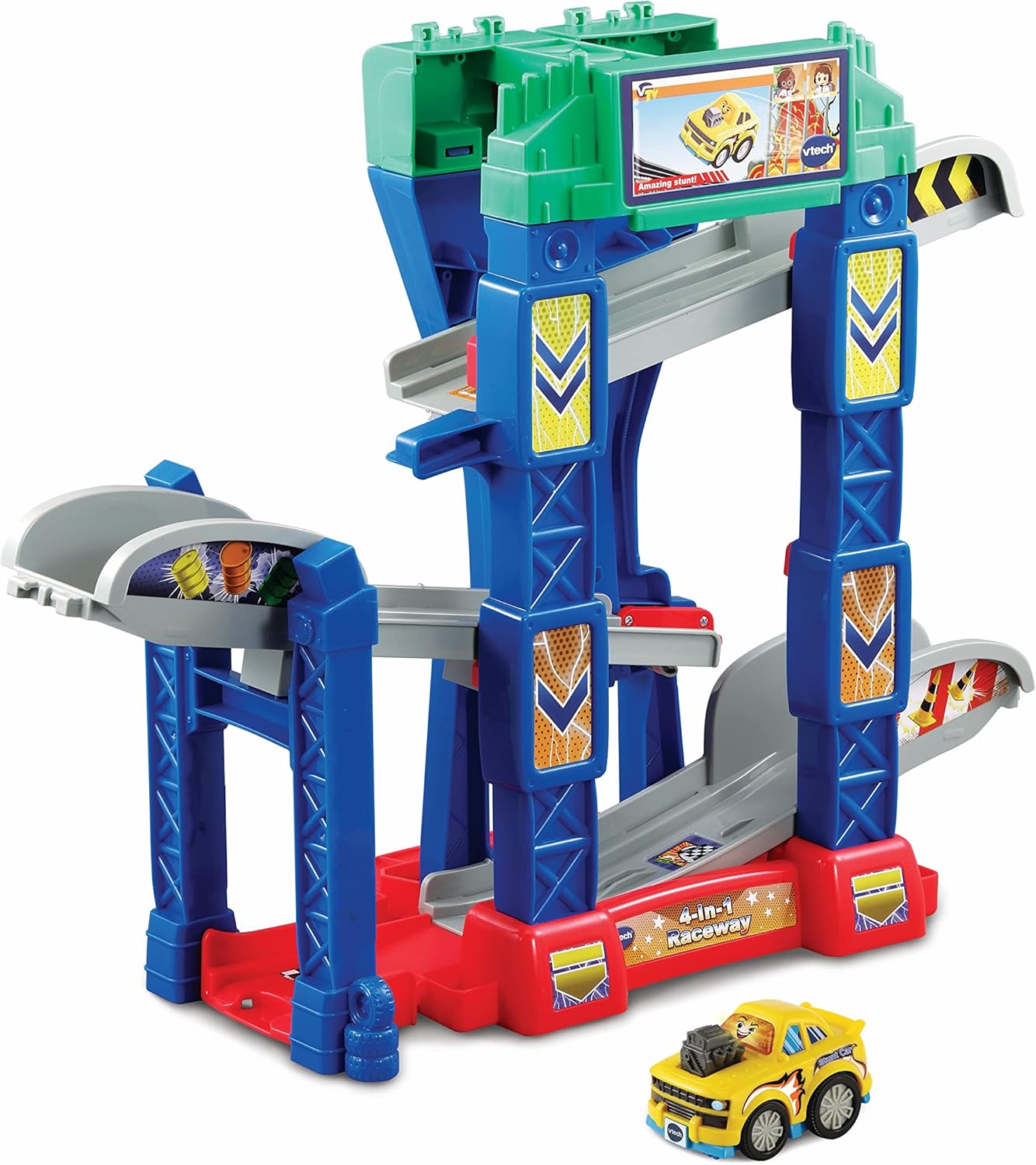 VTech Toot-Toot Drivers 3-in-1 Raceway - Interactive Stunt Track for Toddlers 12M+