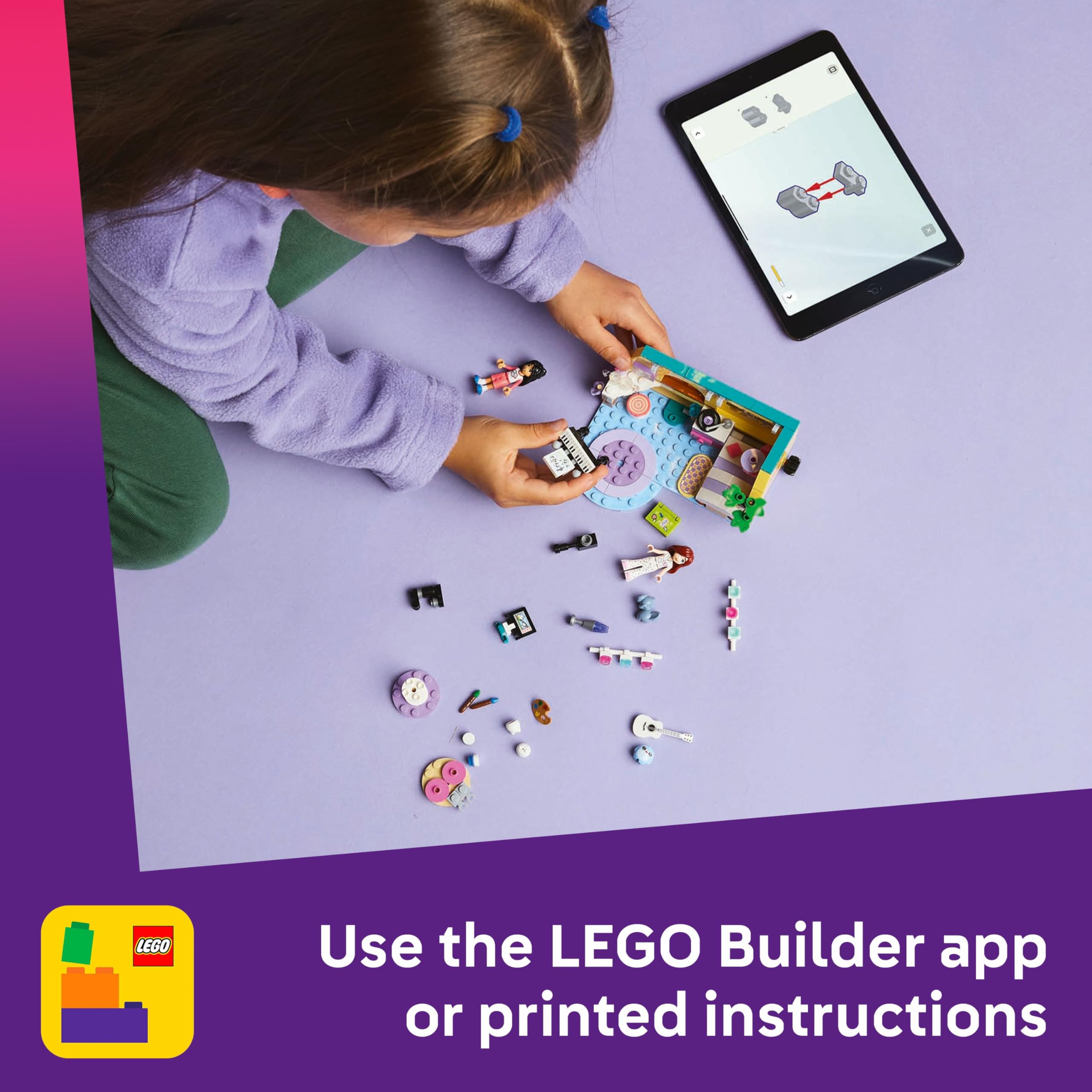 LEGO Friends Paisley’s Room Playset - Creative Building Toy for Kids 6+ 7