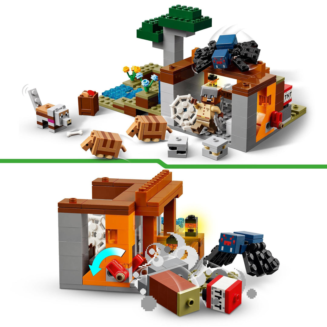 LEGO Minecraft The Armadillo Mine Expedition 21269 - Building Set for Kids 8+