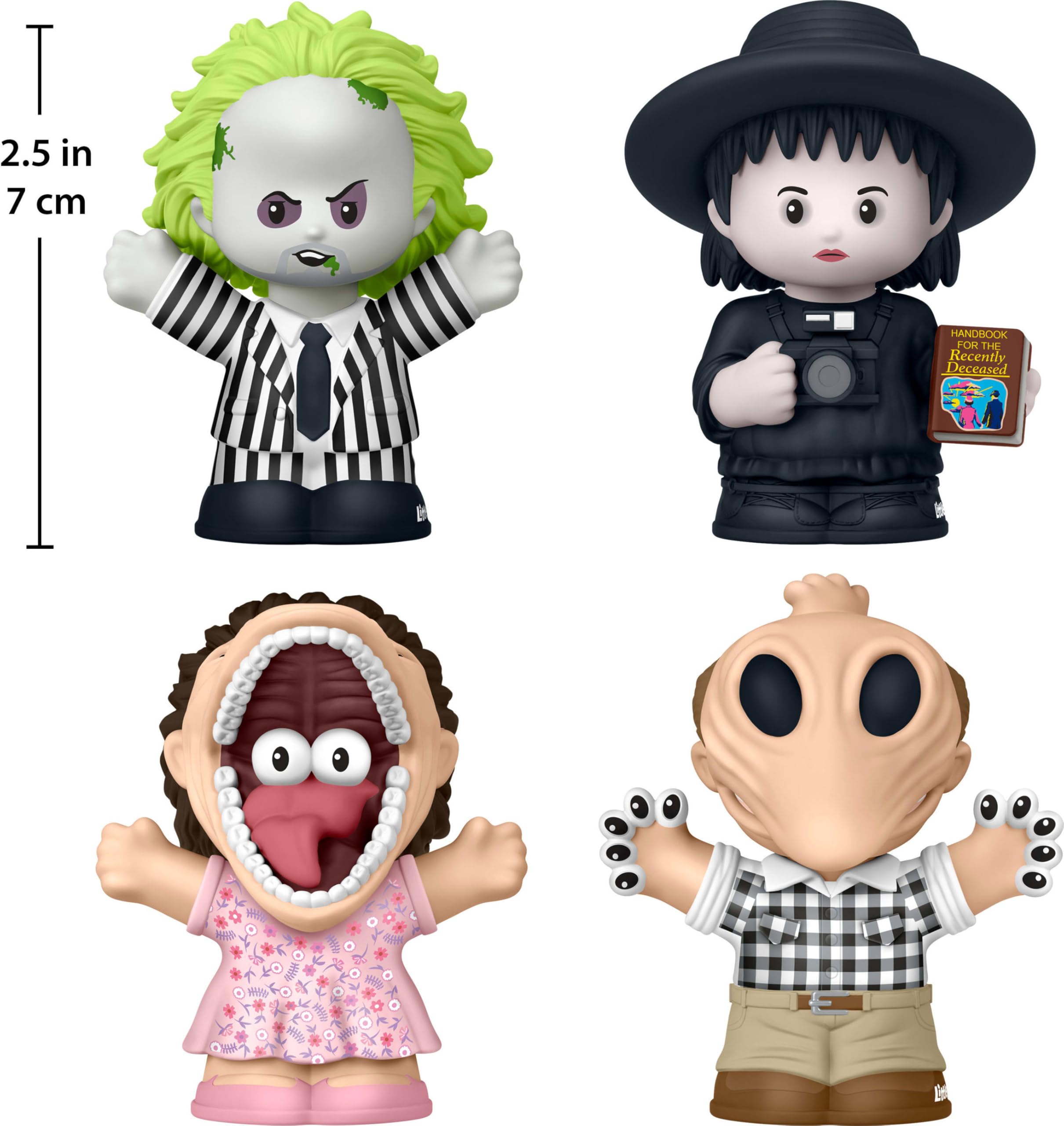 Little People Collector Beetlejuice Special Edition Set - 4 Figures | Movie Fan Collectible | Plastic 6
