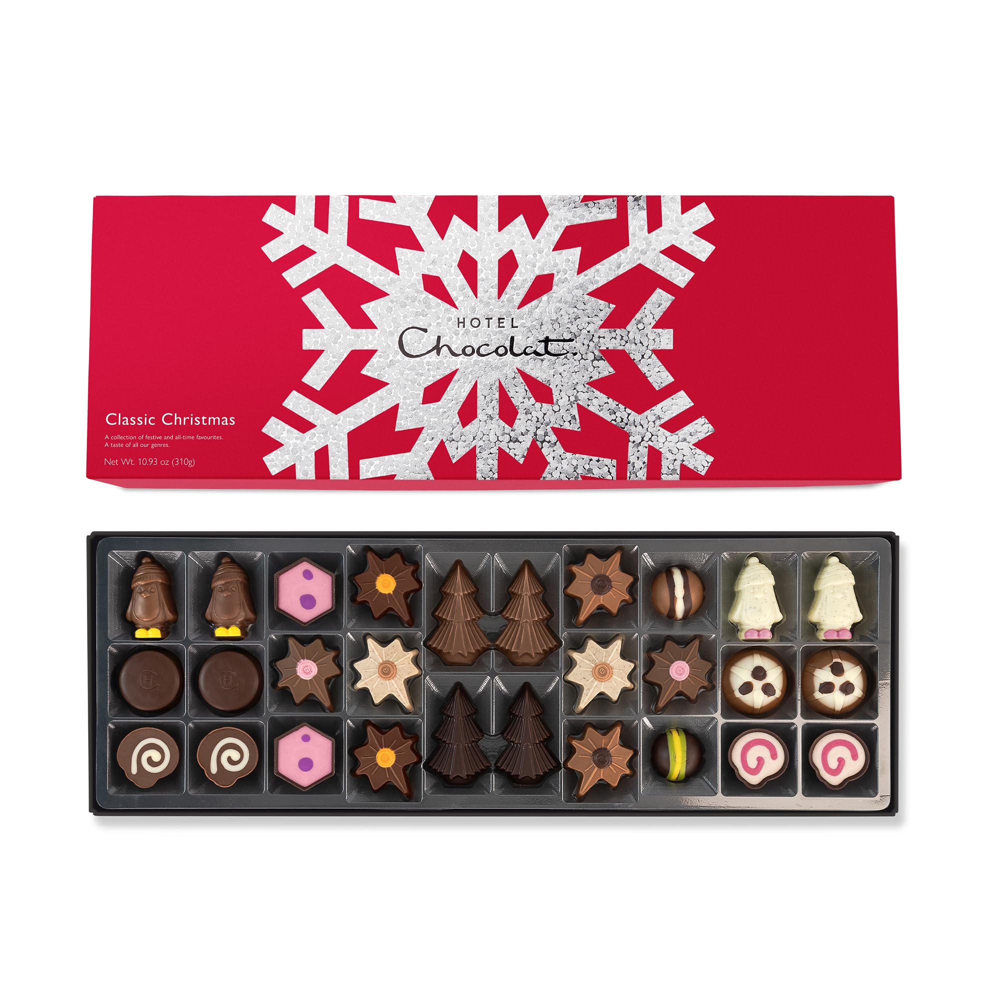 Hotel Chocolat Classic Christmas Sleekster - 28 Assorted Chocolates 2024 Edition 1