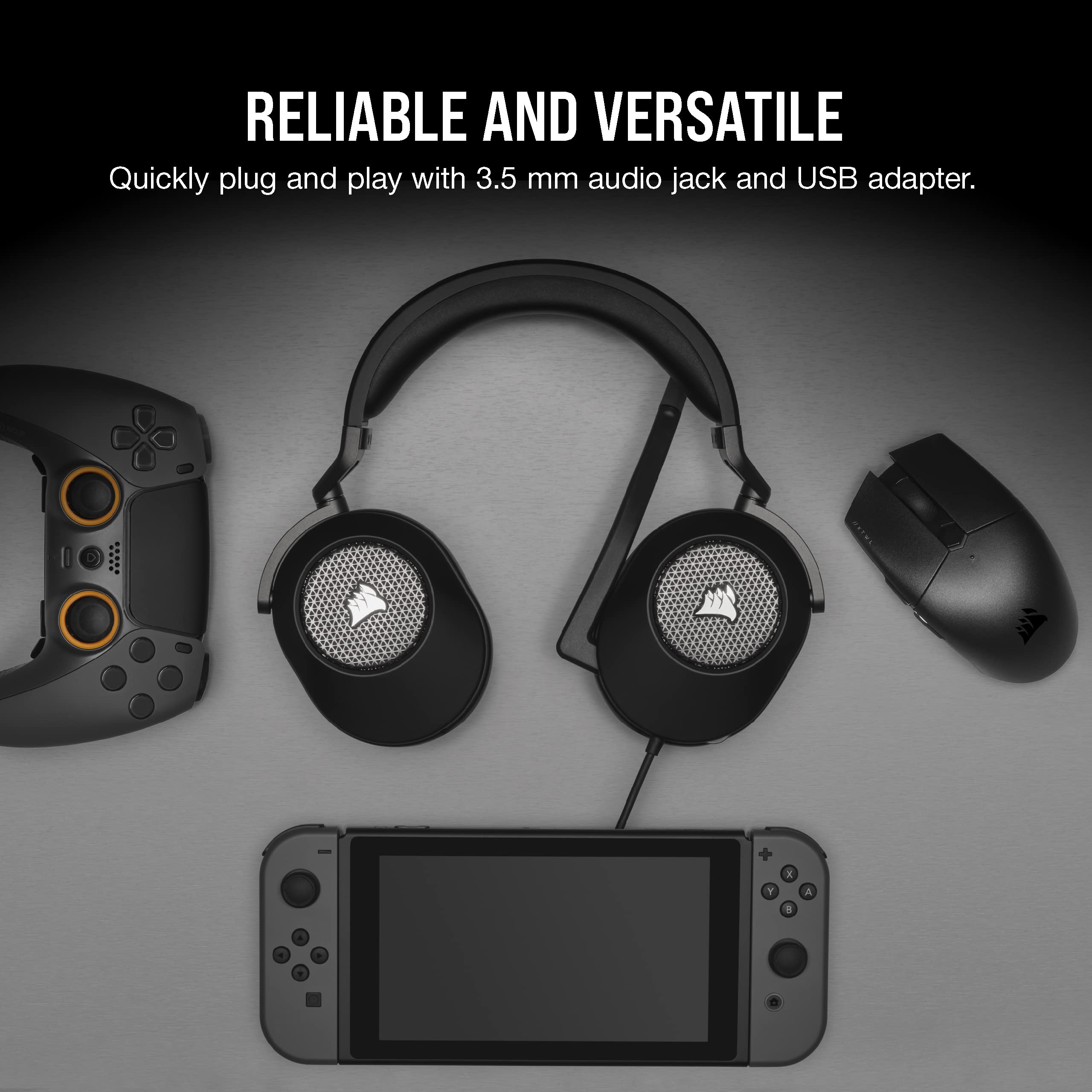Corsair HS65 Surround Wired Gaming Headset - Dolby 7.1 Surround Sound - Son