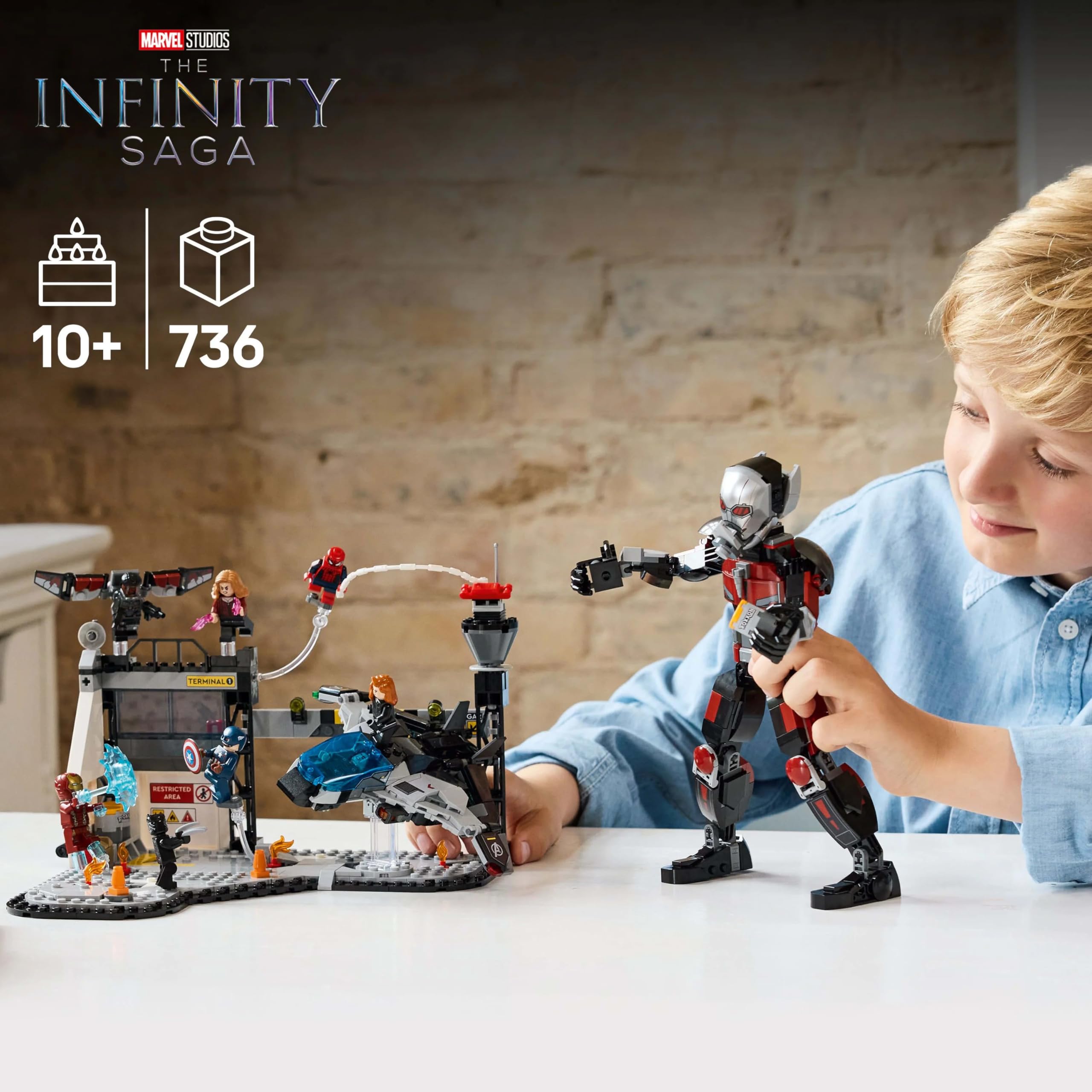 LEGO Marvel Captain America: Civil War Action Battle - Super Heroes Building Playset for Ages 10+ 2