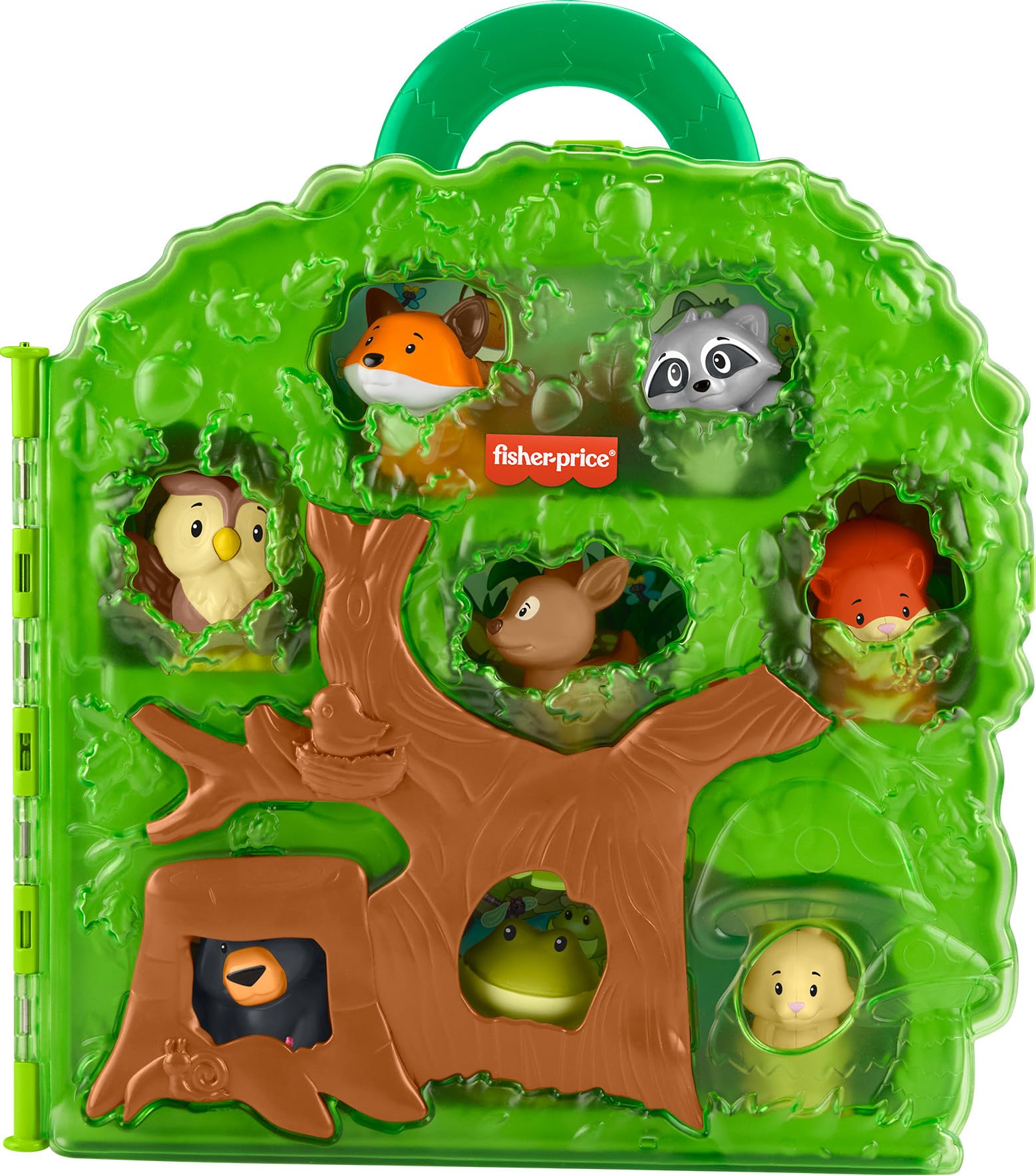 Fisher-Price Little People Forest Friends Carry Case Playset - 8-Piece Animal Figures with Tree Storage for Toddlers 1-5 Years 1