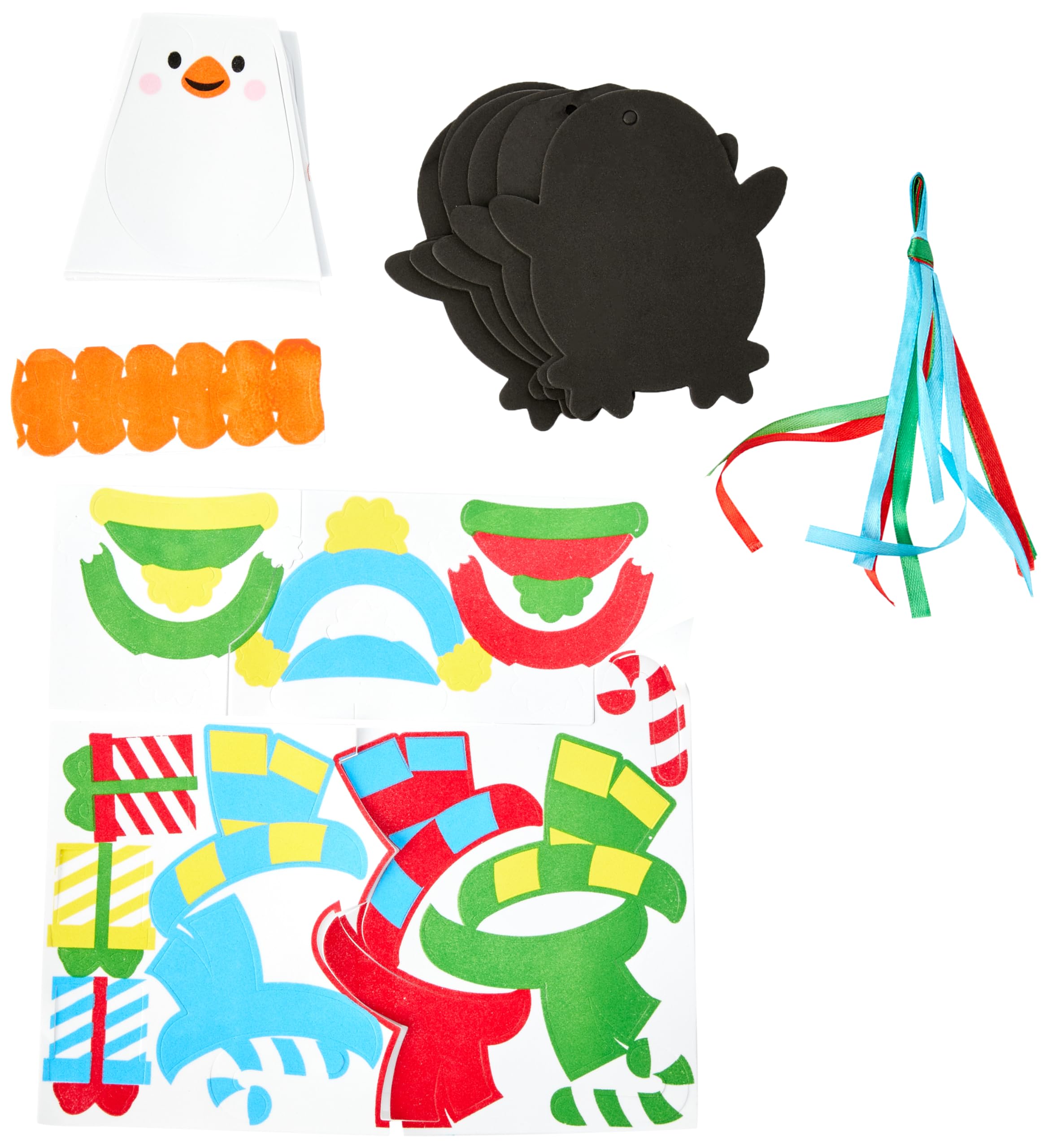 Baker Ross Christmas Penguin Mix and Match Decoration Craft Kit - 6 Pack, Ages 3+ 6