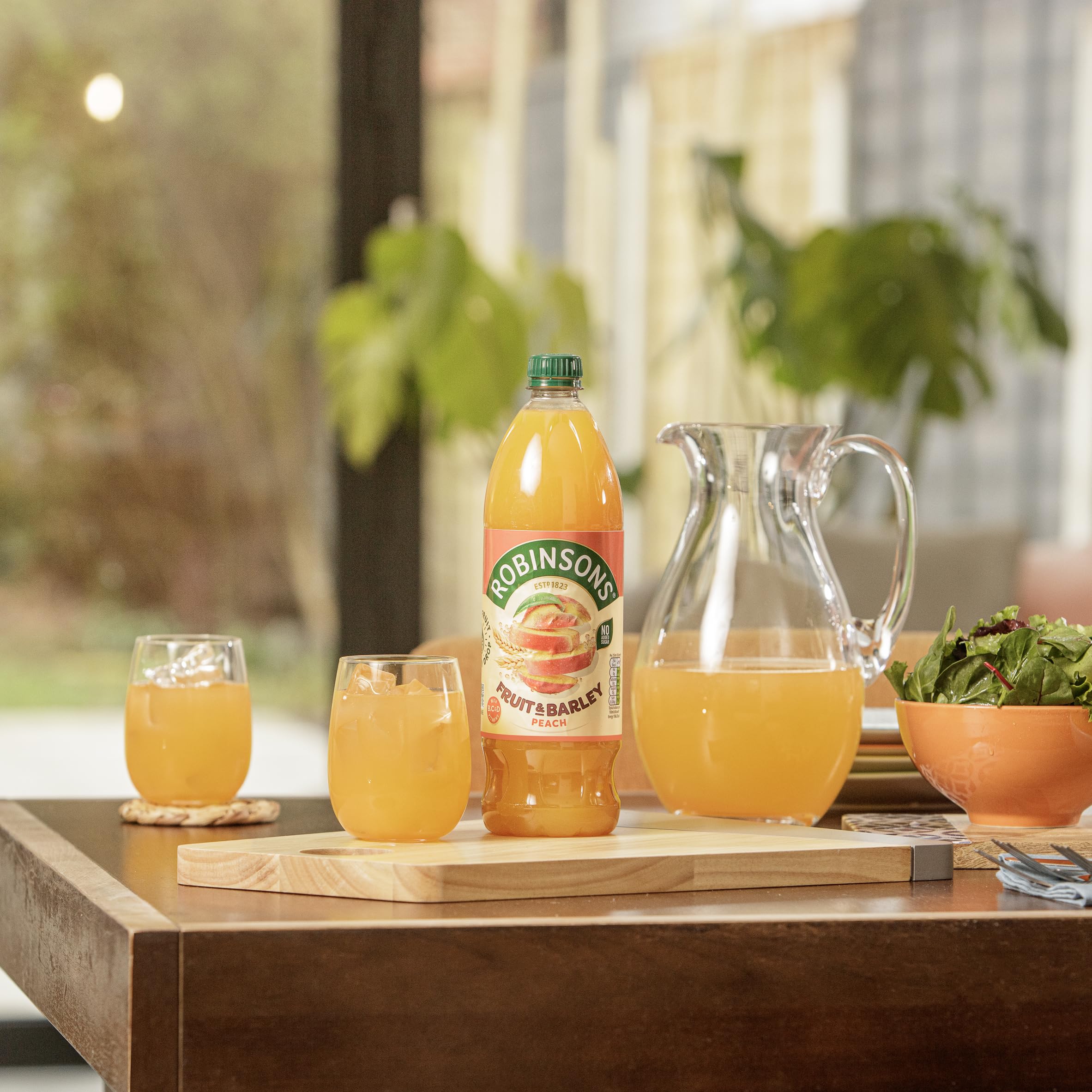 Robinsons Fruit & Barley Peach Squash - No Added Sugar, Low Calorie | 1 L 7