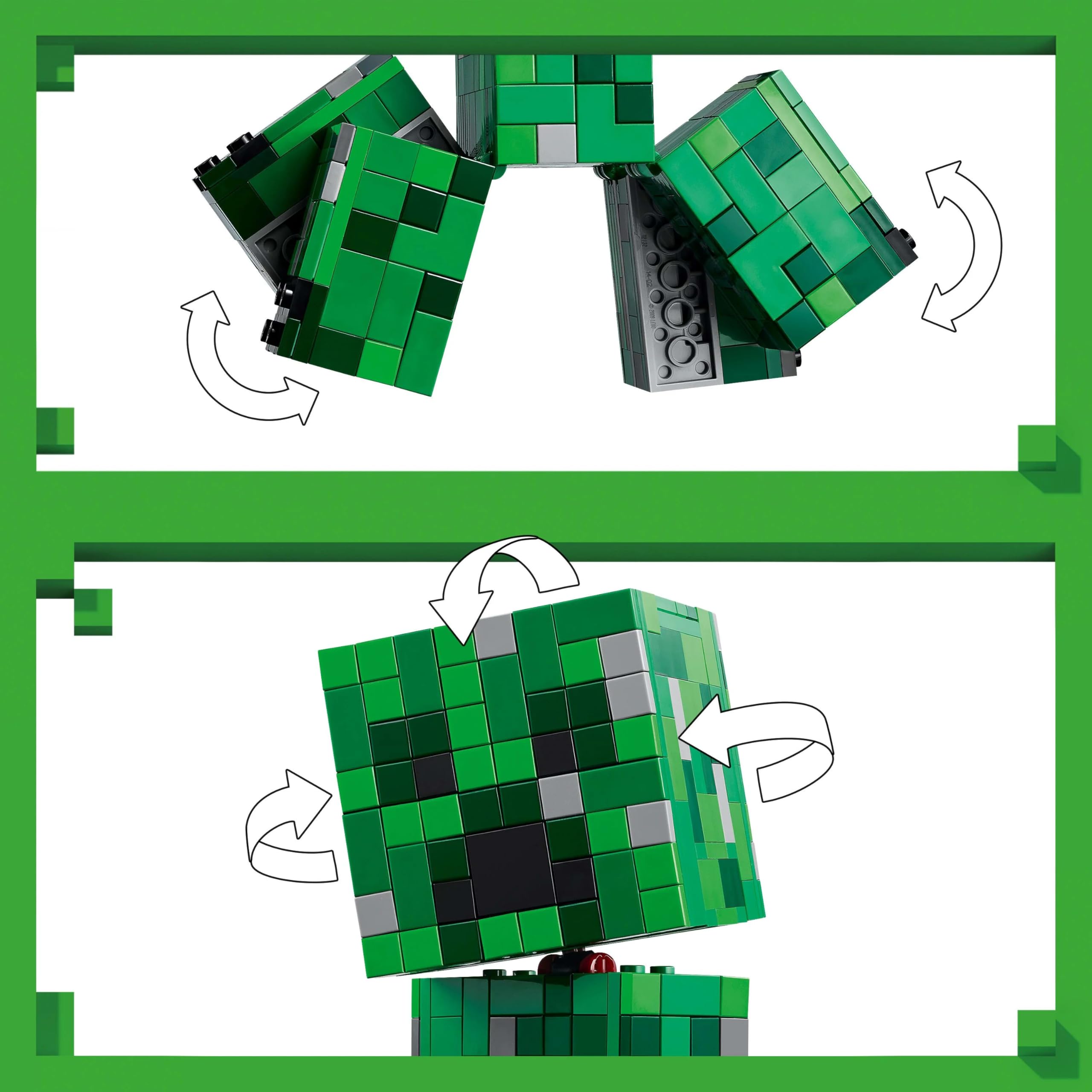 LEGO Minecraft The Creeper Toy - 665-Piece Buildable Posable Figure with Hidden Compartment 5
