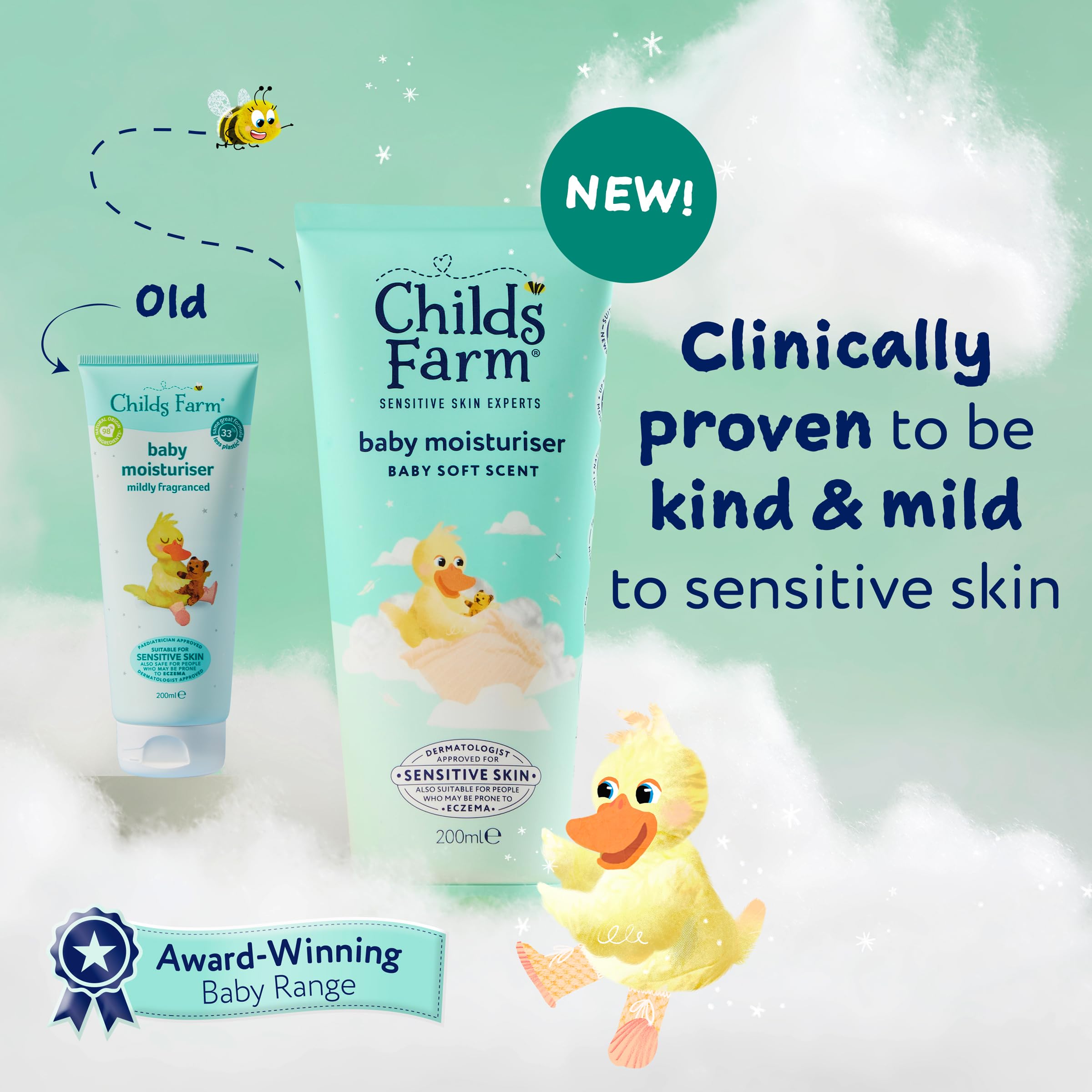 Childs Farm Baby Moisturiser - Hydrating & Nourishing for Sensitive Skin | 200 ml