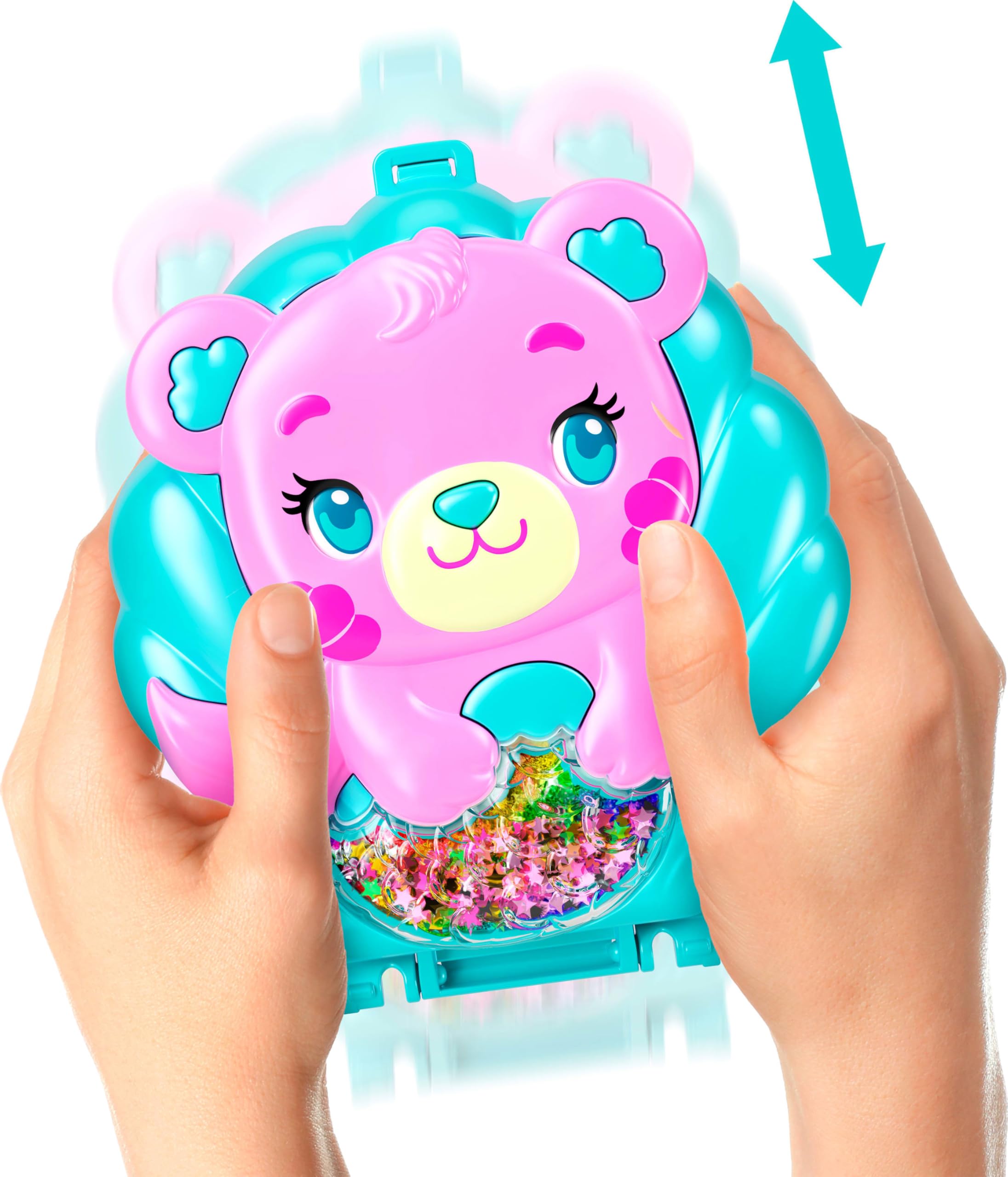 Polly Pocket Glitter Island Compact Playset - Mermaid Adventure with 11 Accessories 2