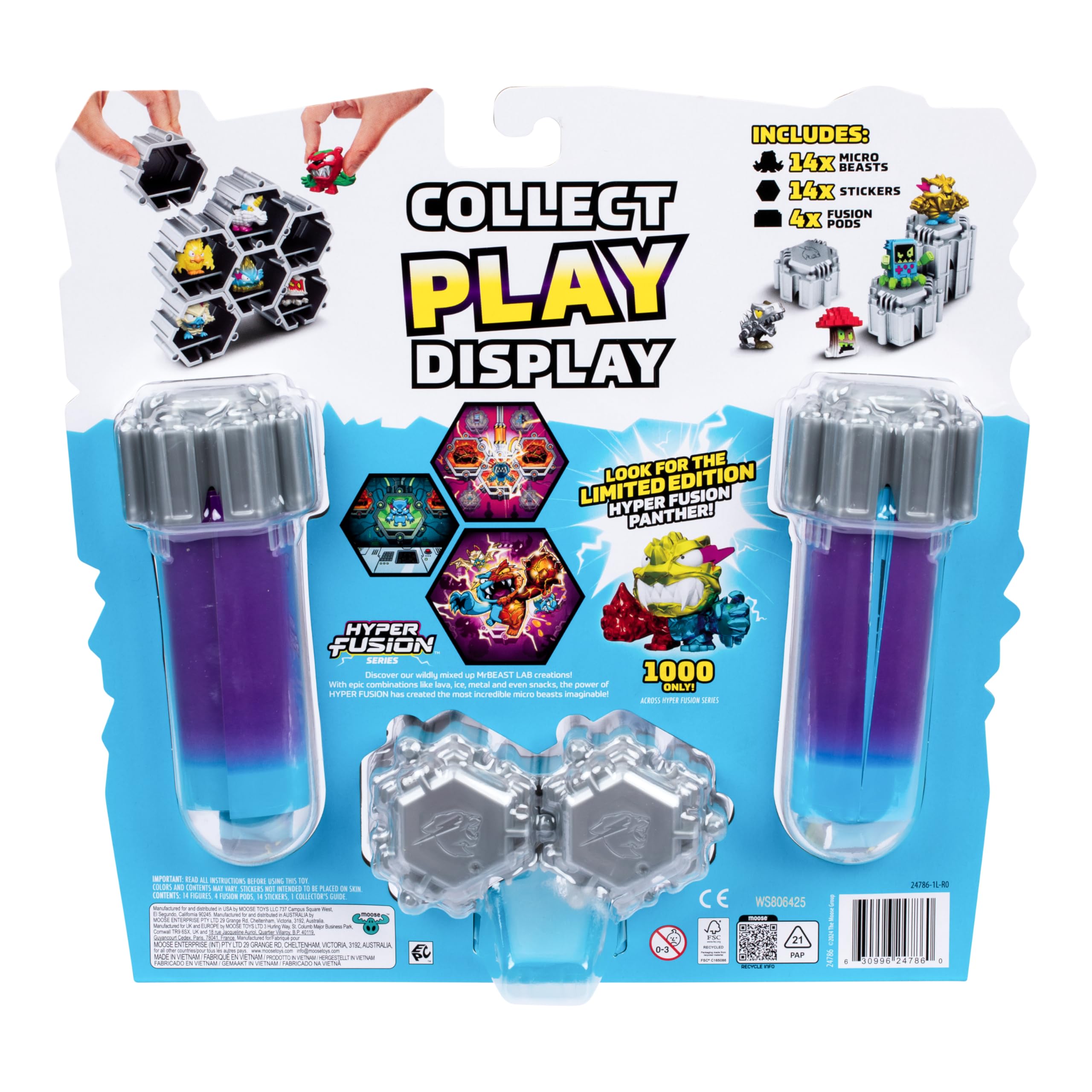 MrBeast Lab Swarms Hyper Fusion Series - Steel Slushee Collectible Micro Beast 5